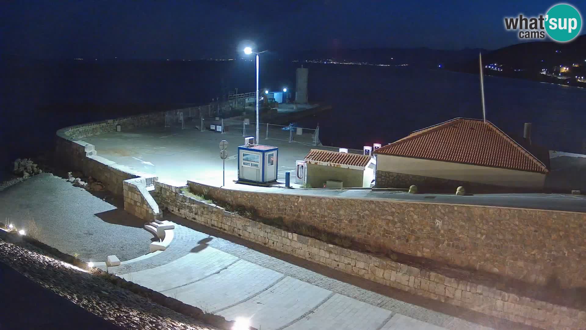 Senj Hafen Webcam – Wellenbrecher & Leuchtturm Liveblick