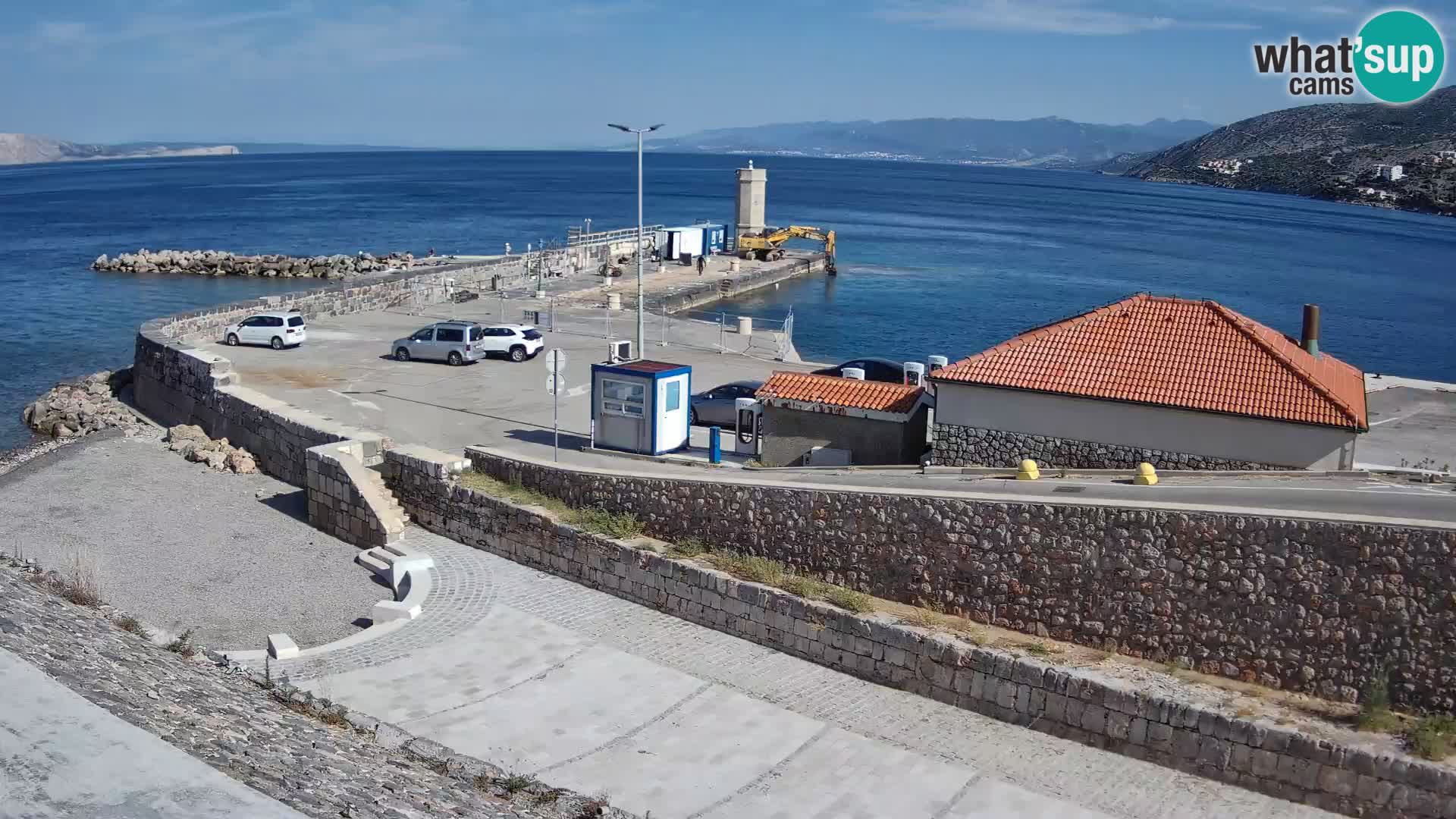 Webcam puerto de Senj – Rompeolas y faro en directo
