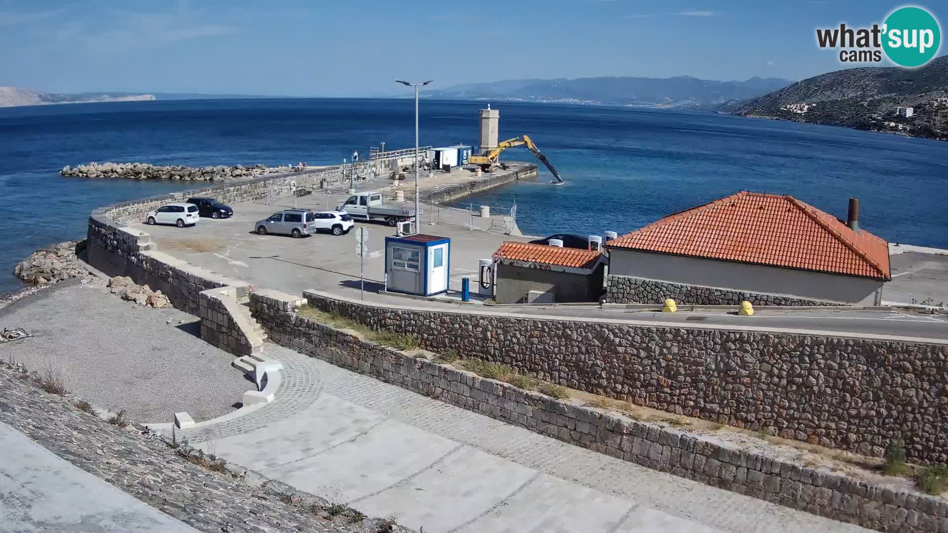 Webcam puerto de Senj – Rompeolas y faro en directo