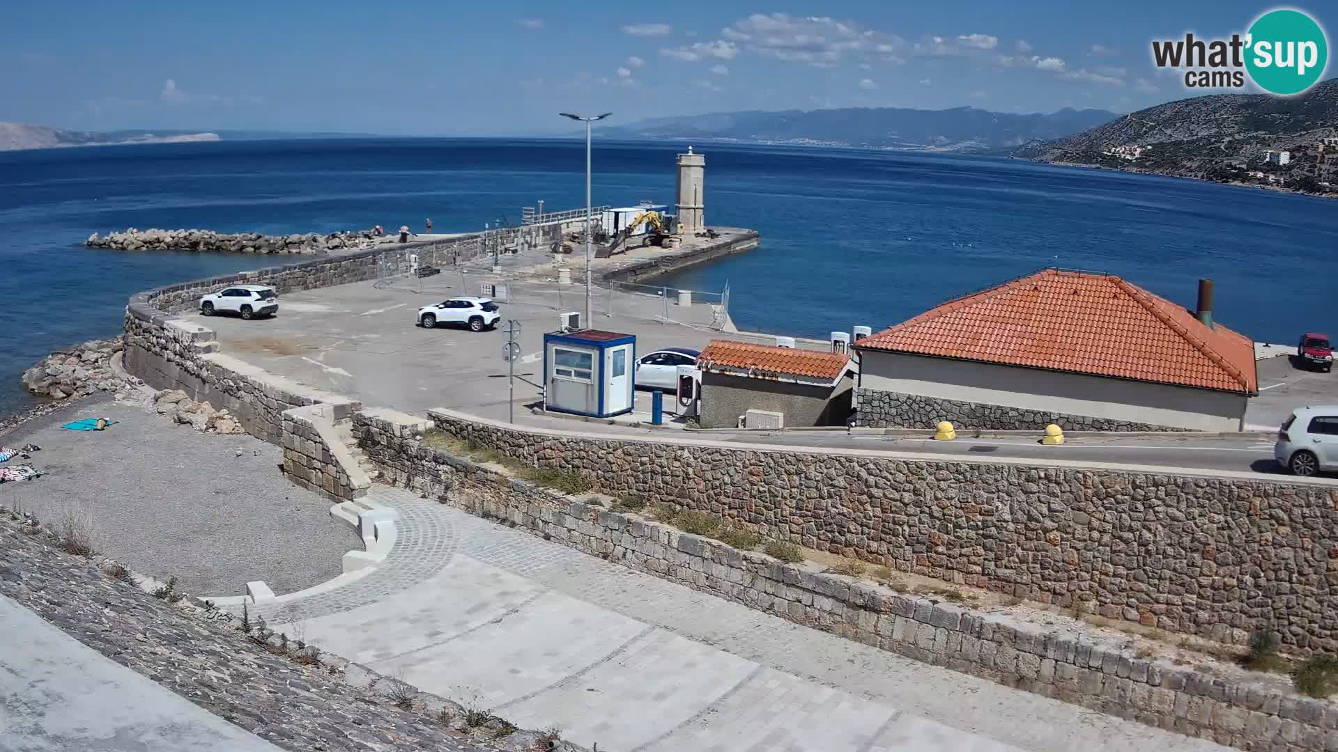 Senj Harbour Webcam – Breakwater & Lighthouse Live View