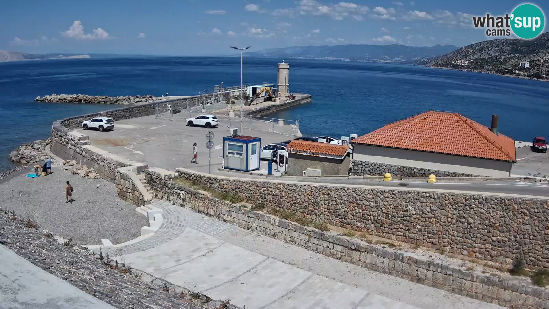 Webcam puerto de Senj – Rompeolas y faro en directo