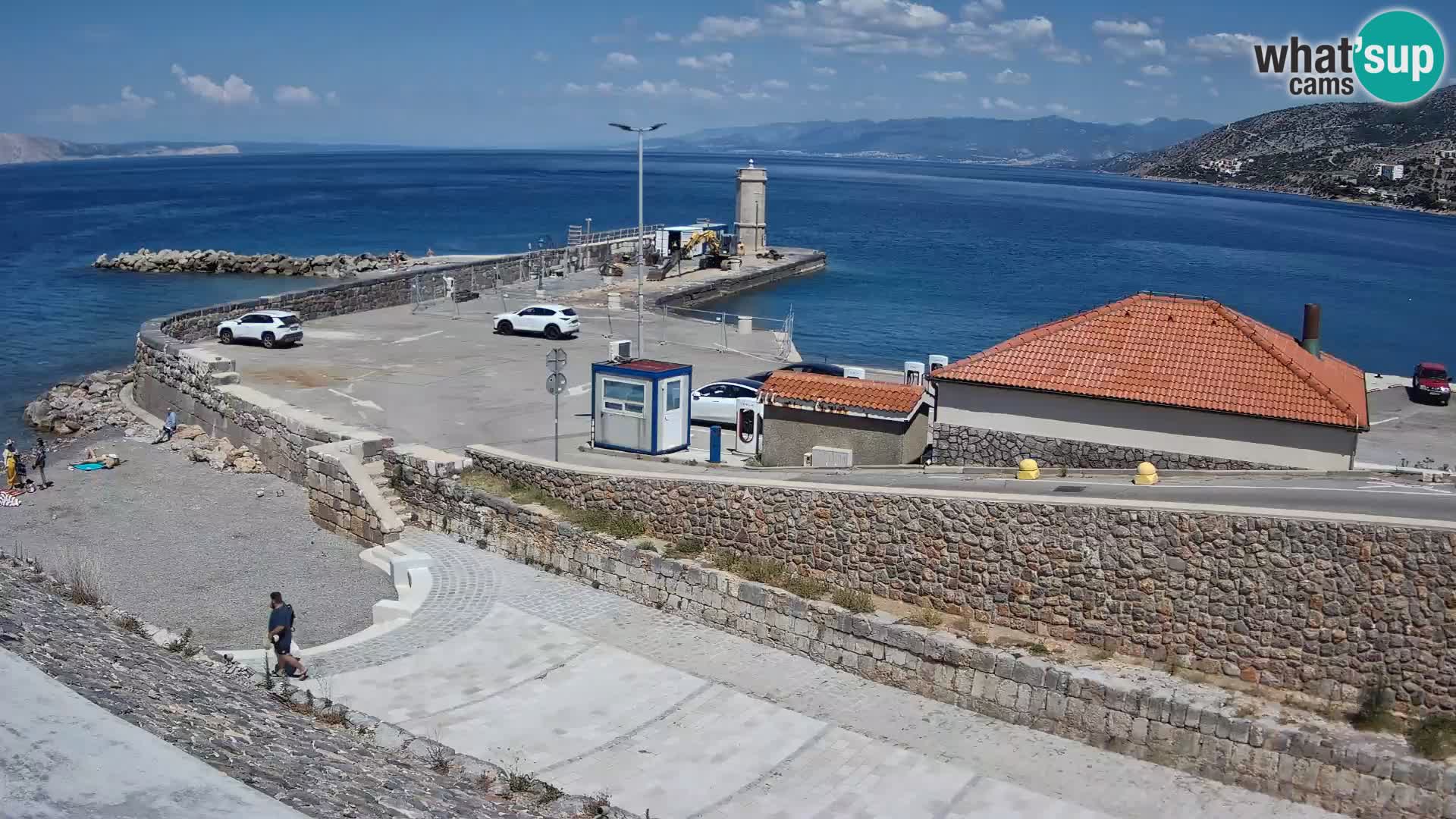 Web kamera Senj luka – Lukobran i svjetionik uživo