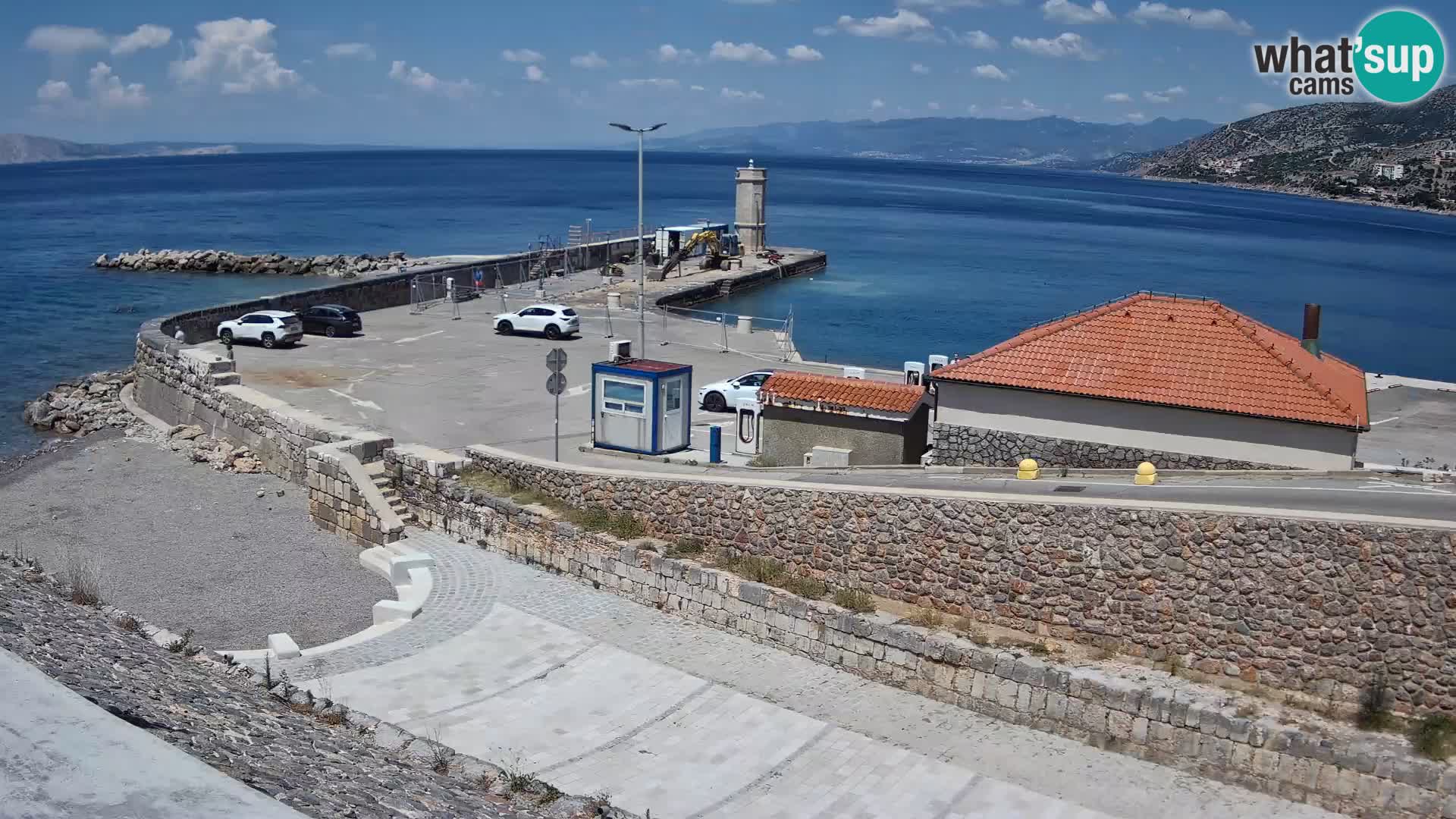 Webcam puerto de Senj – Rompeolas y faro en directo