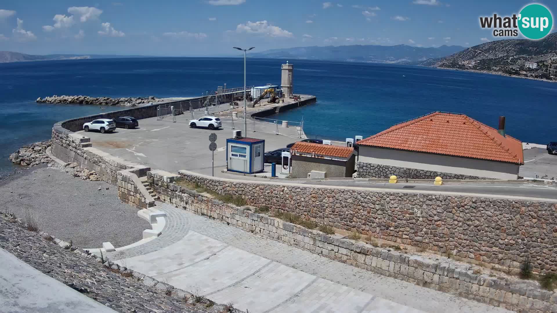 Webcam Porto di Segna – Frangiflutti e Faro in diretta