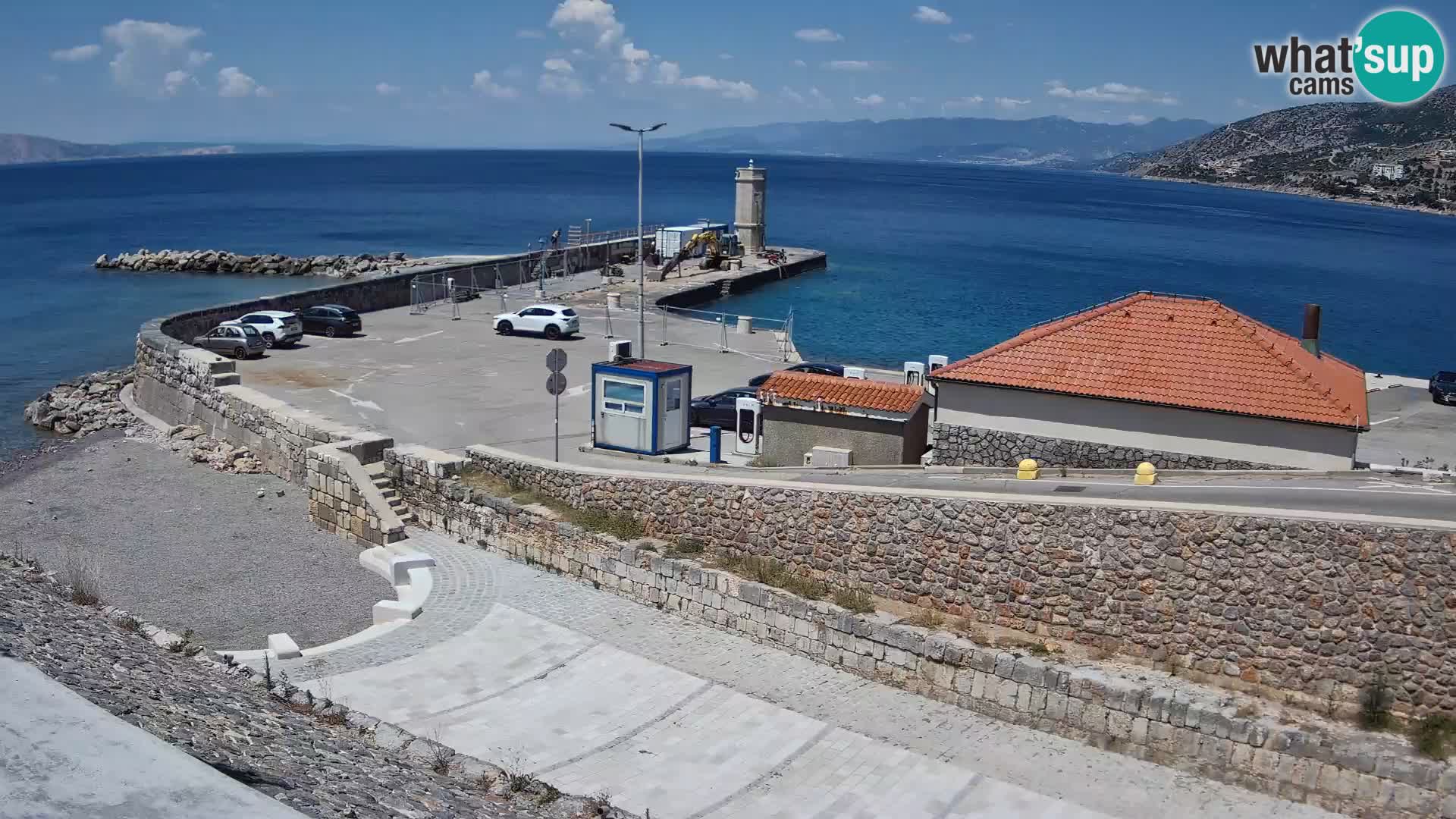 Senj Harbour Webcam – Breakwater & Lighthouse Live View