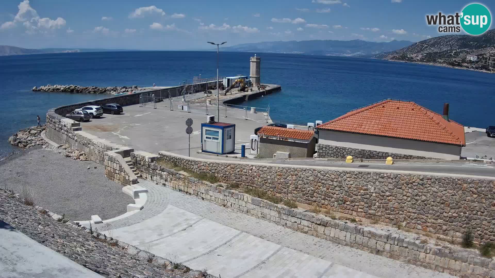 Webcam Porto di Segna – Frangiflutti e Faro in diretta