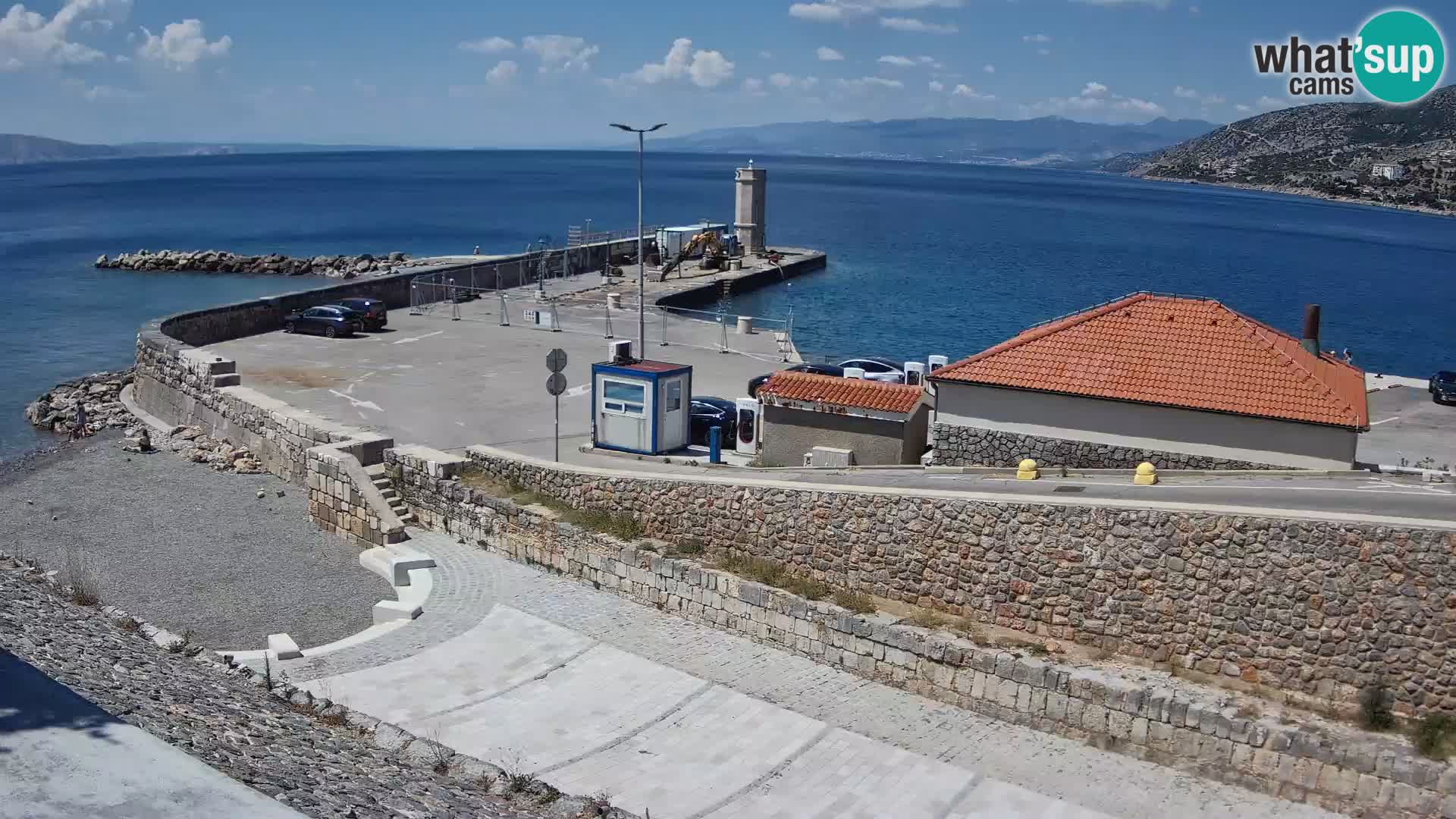Web kamera Senj luka – Lukobran i svjetionik uživo