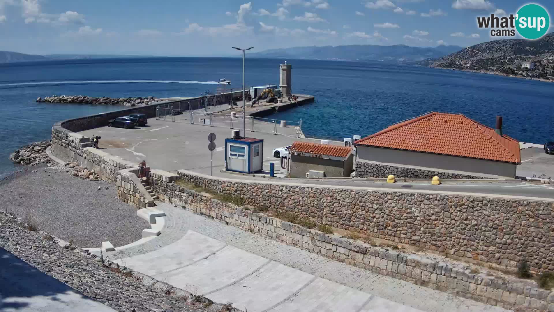 Web kamera Senj luka – Lukobran i svjetionik uživo