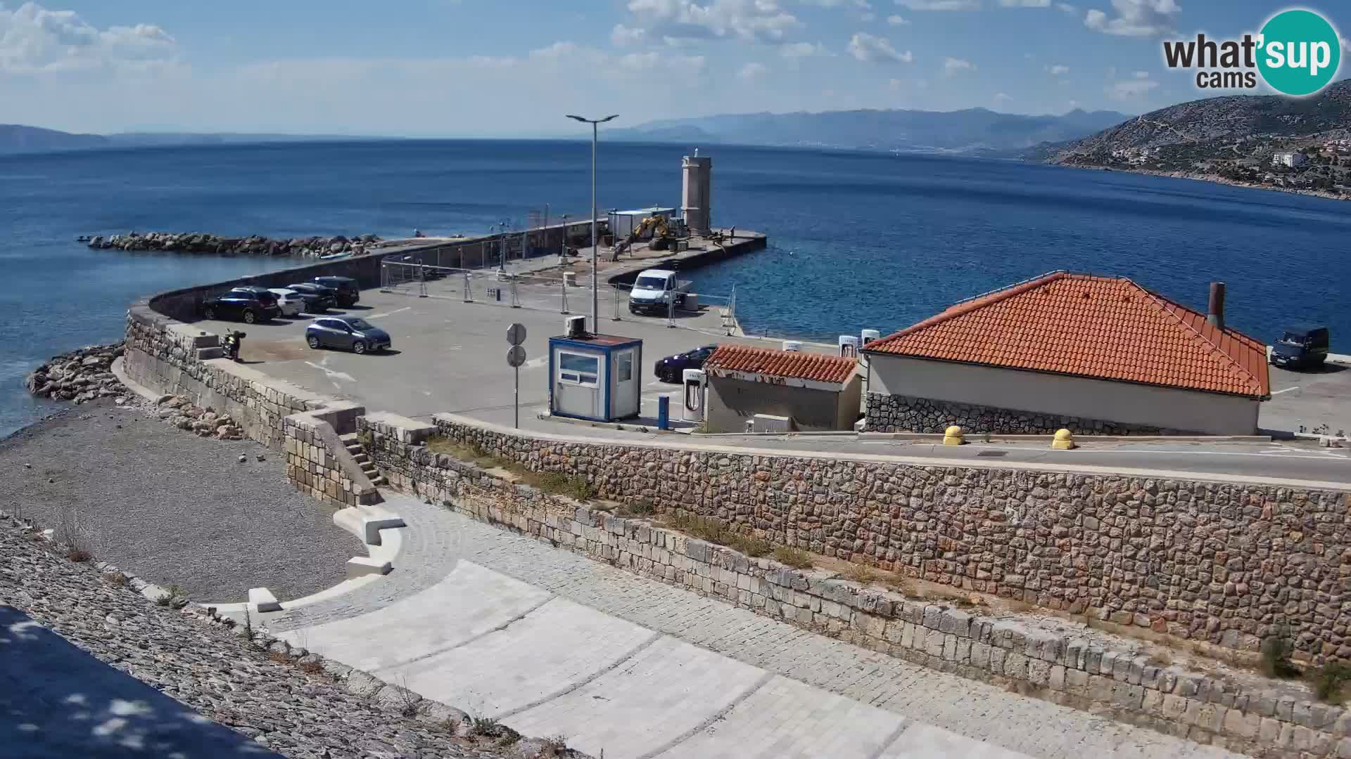 Web kamera Senj luka – Lukobran i svjetionik uživo