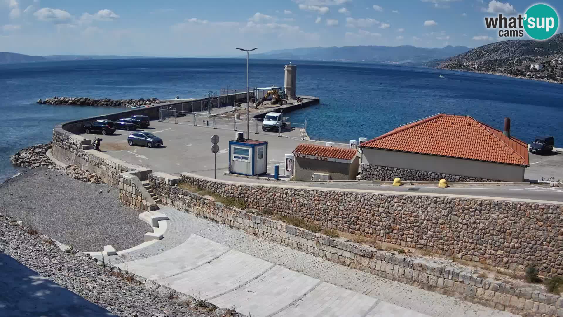 Webcam puerto de Senj – Rompeolas y faro en directo