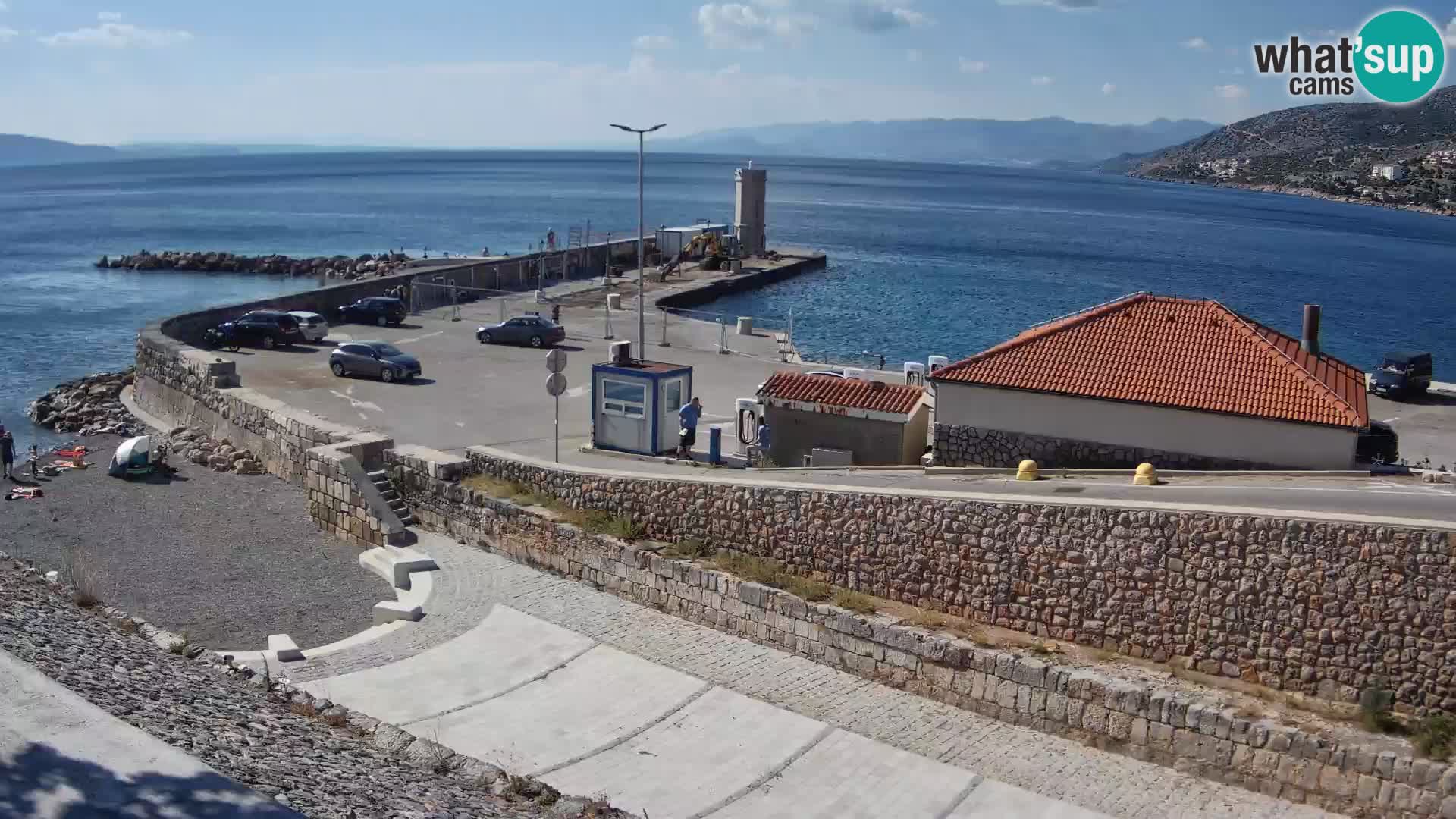 Webcam puerto de Senj – Rompeolas y faro en directo