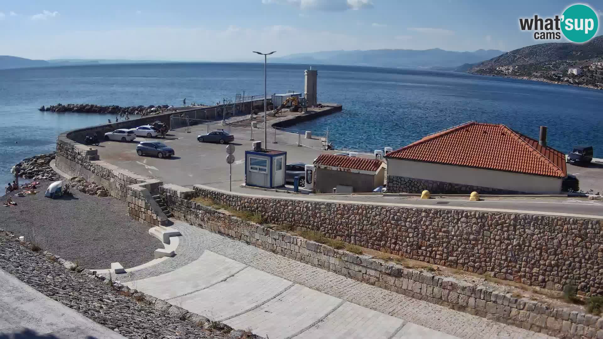 Senj Harbour Webcam – Breakwater & Lighthouse Live View