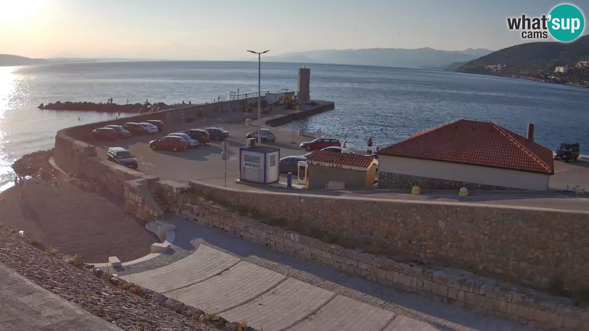 Senj Harbour Webcam – Breakwater & Lighthouse Live View