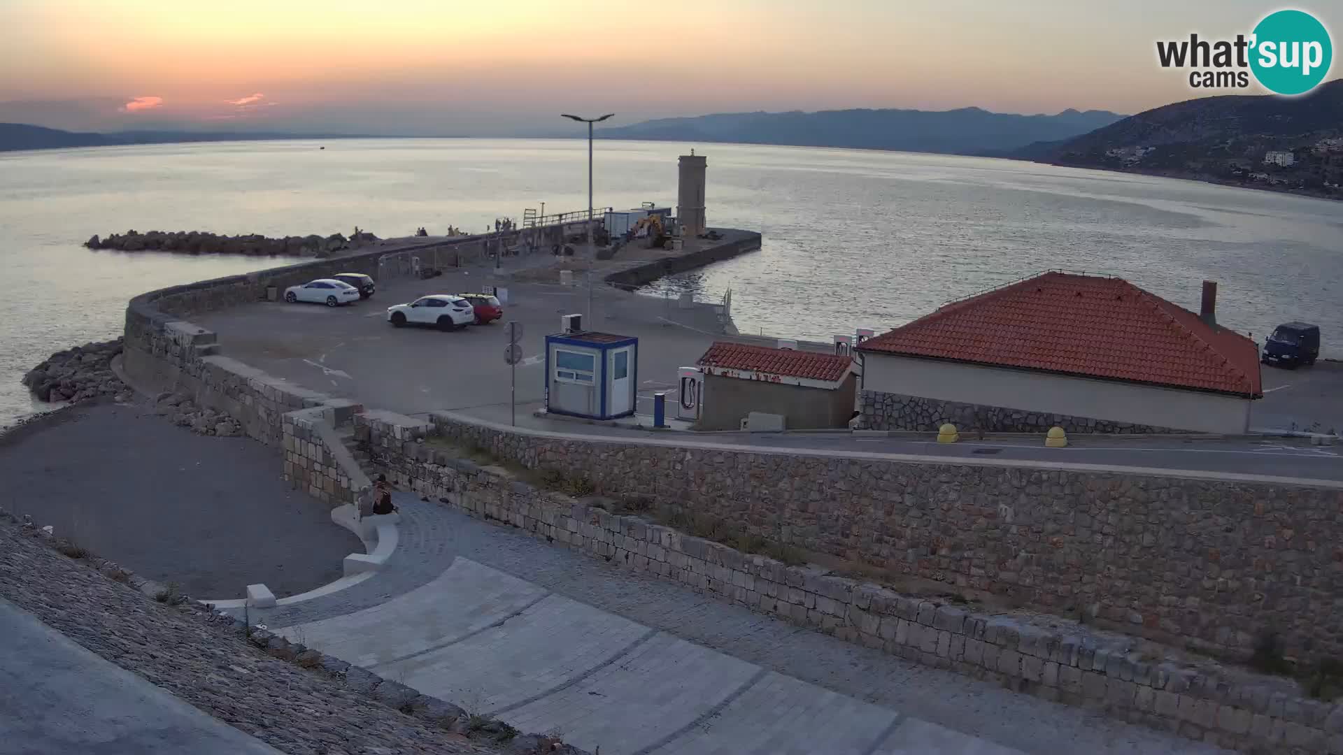 Senj Harbour Webcam – Breakwater & Lighthouse Live View