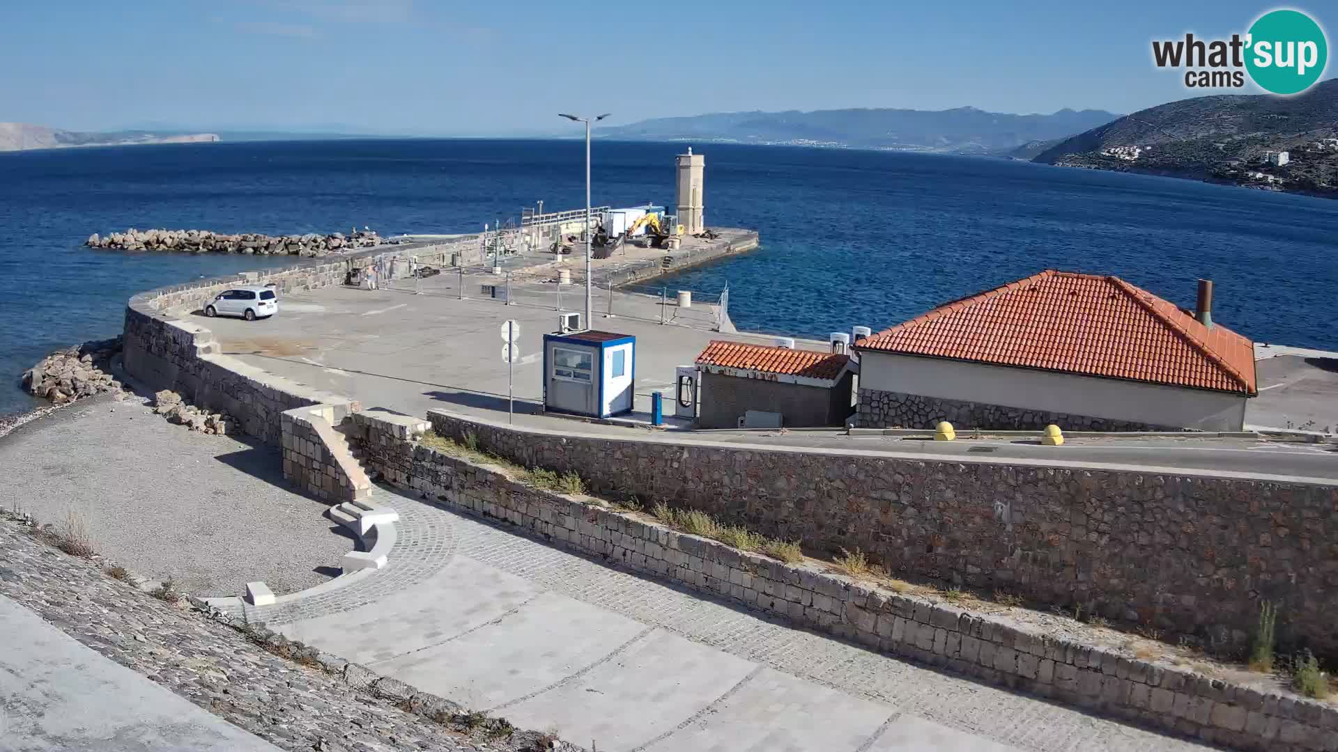 Webcam puerto de Senj – Rompeolas y faro en directo