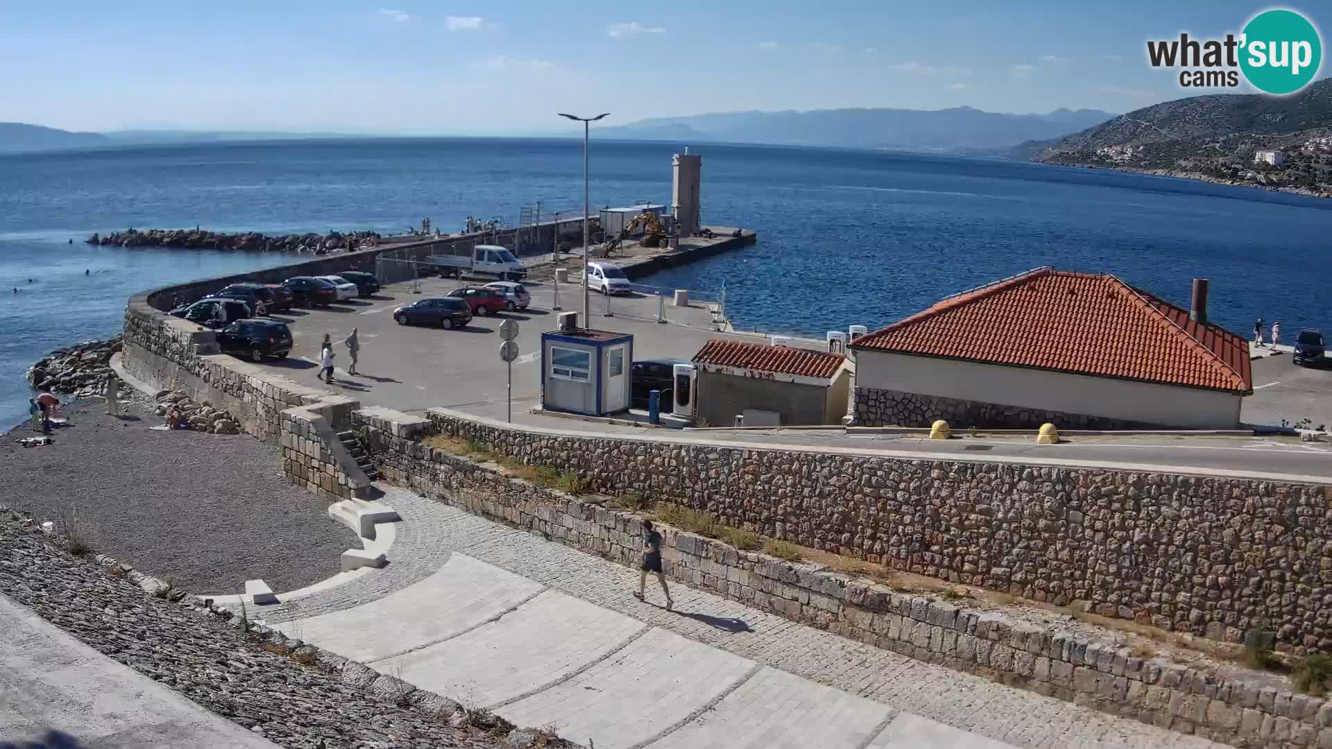 Senj Hafen Webcam – Wellenbrecher & Leuchtturm Liveblick