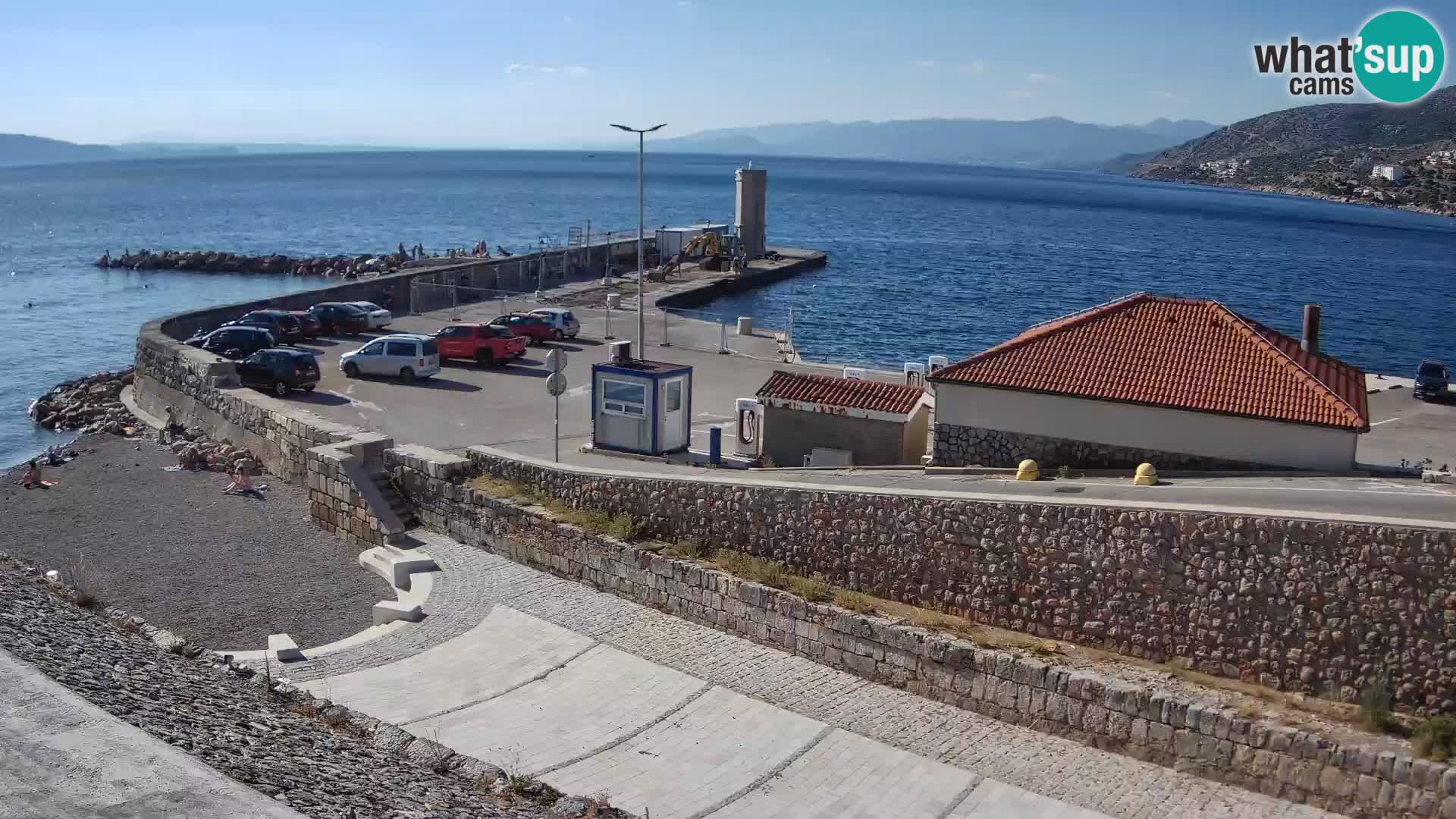 Senj Hafen Webcam – Wellenbrecher & Leuchtturm Liveblick