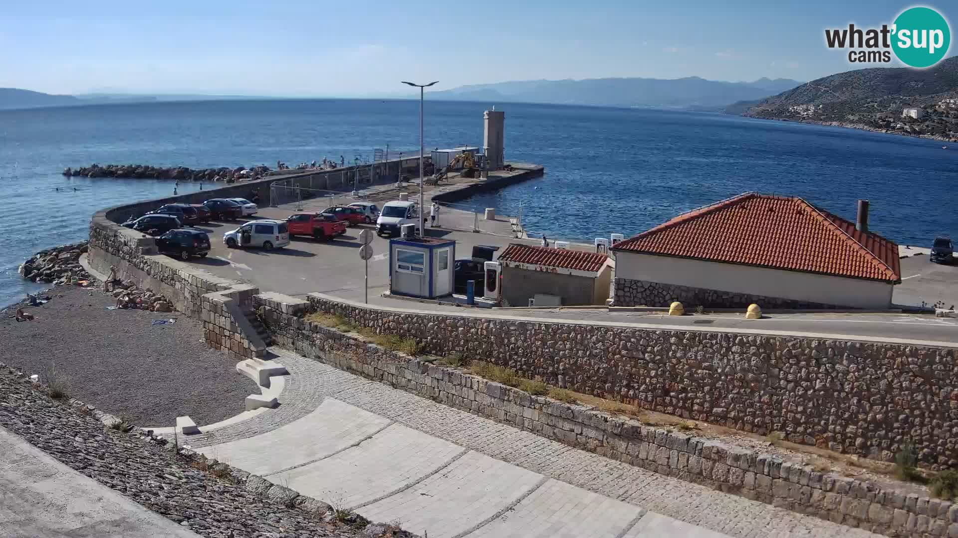 Webcam Porto di Segna – Frangiflutti e Faro in diretta