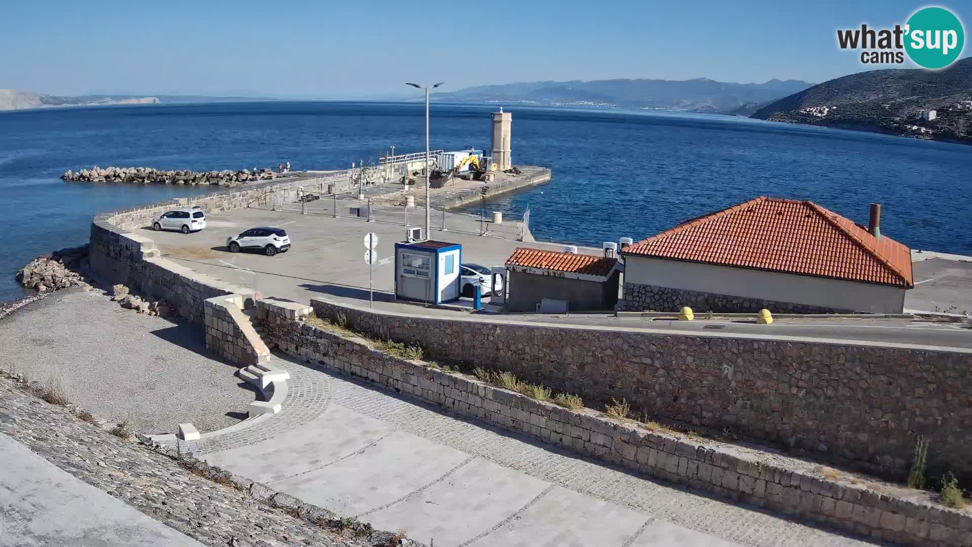 Webcam puerto de Senj – Rompeolas y faro en directo