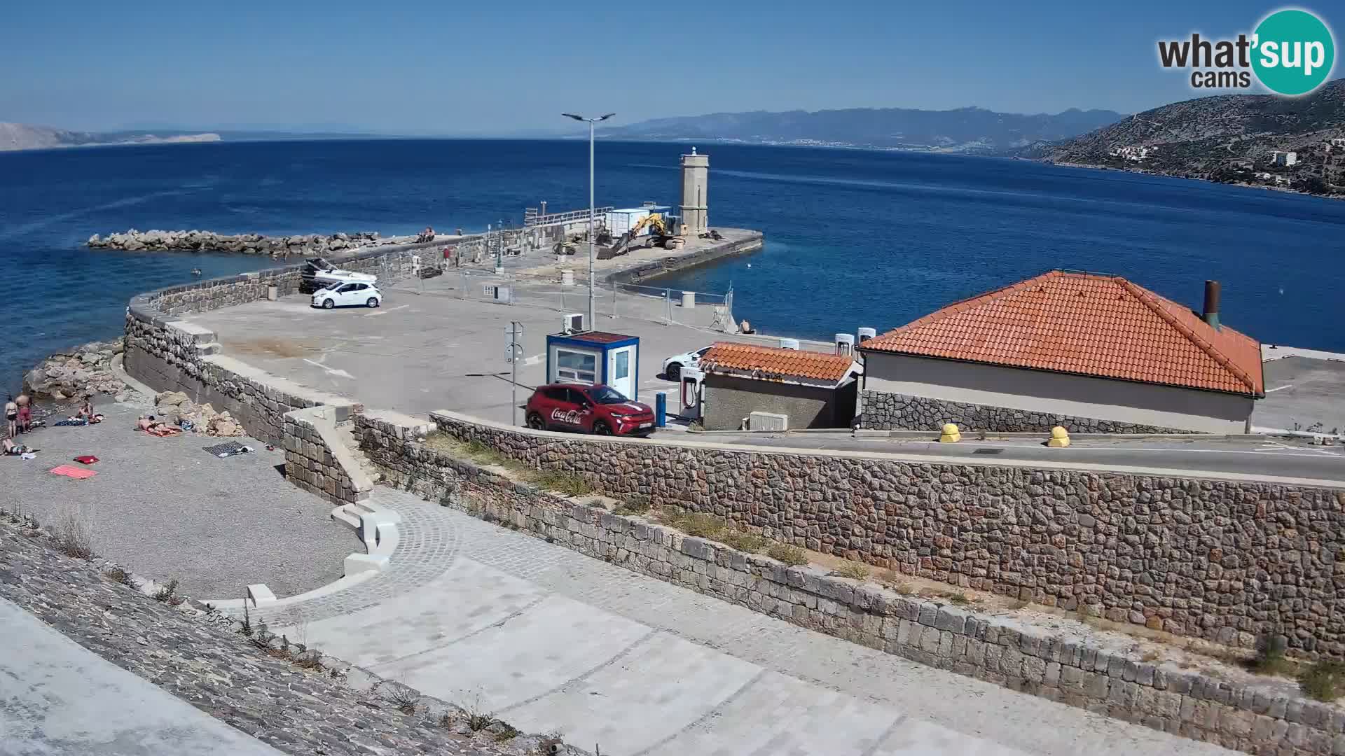 Webcam Porto di Segna – Frangiflutti e Faro in diretta