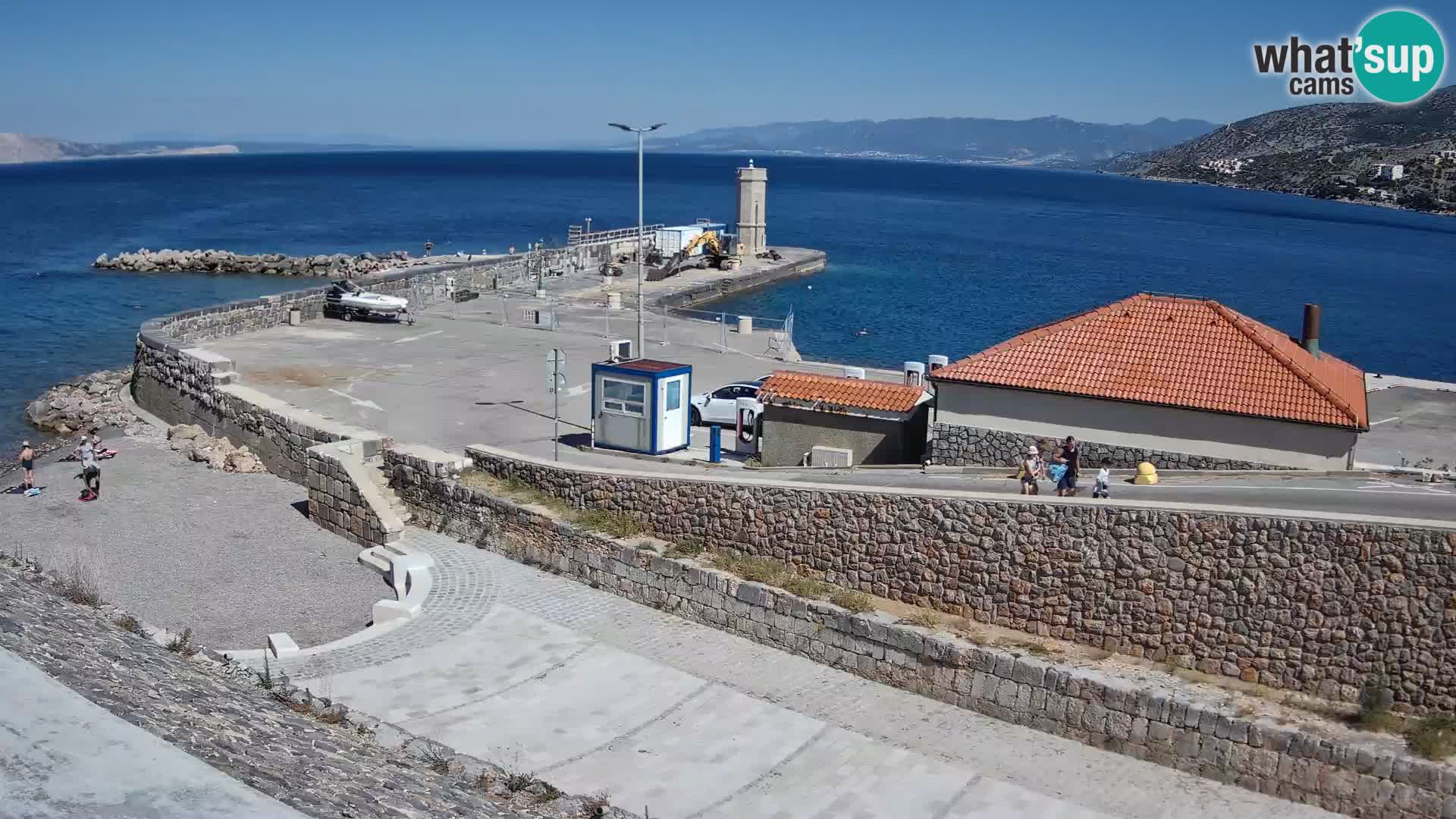 Webcam puerto de Senj – Rompeolas y faro en directo