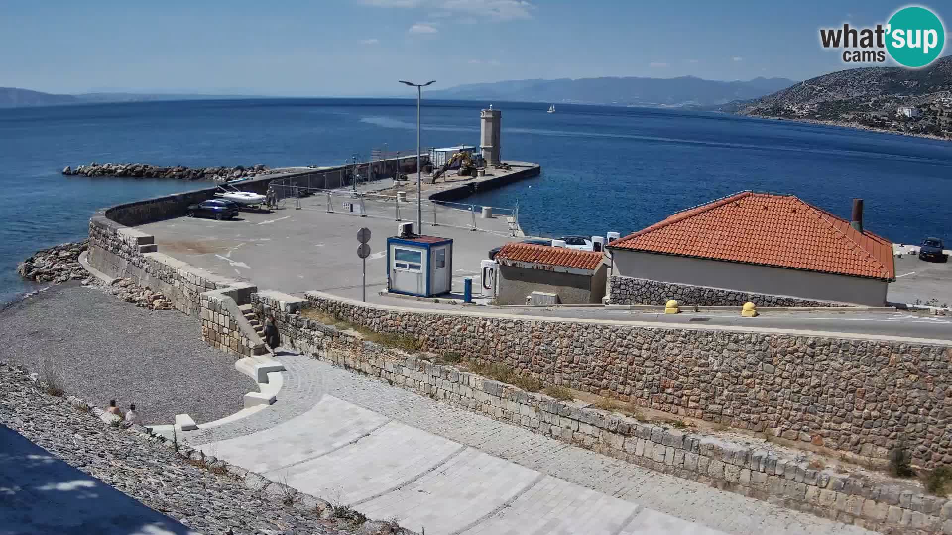 Senj Harbour Webcam – Breakwater & Lighthouse Live View