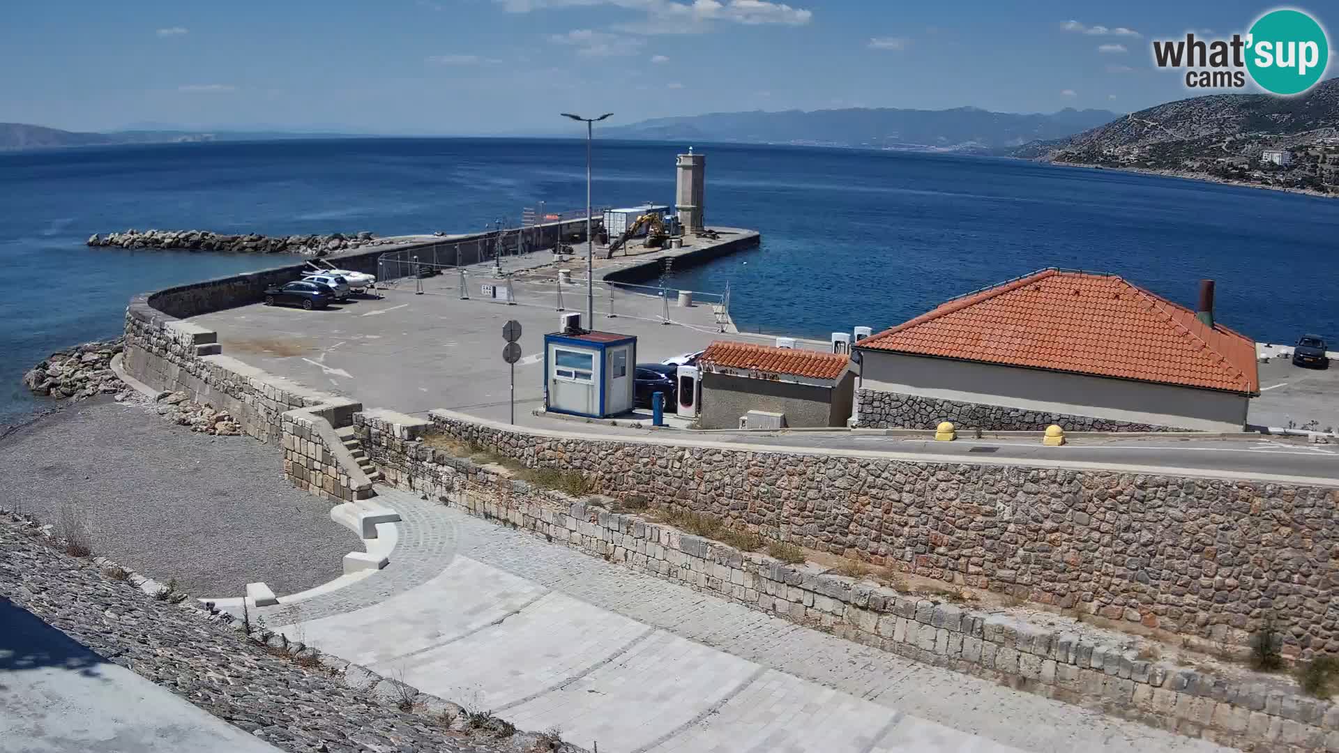 Senj Harbour Webcam – Breakwater & Lighthouse Live View