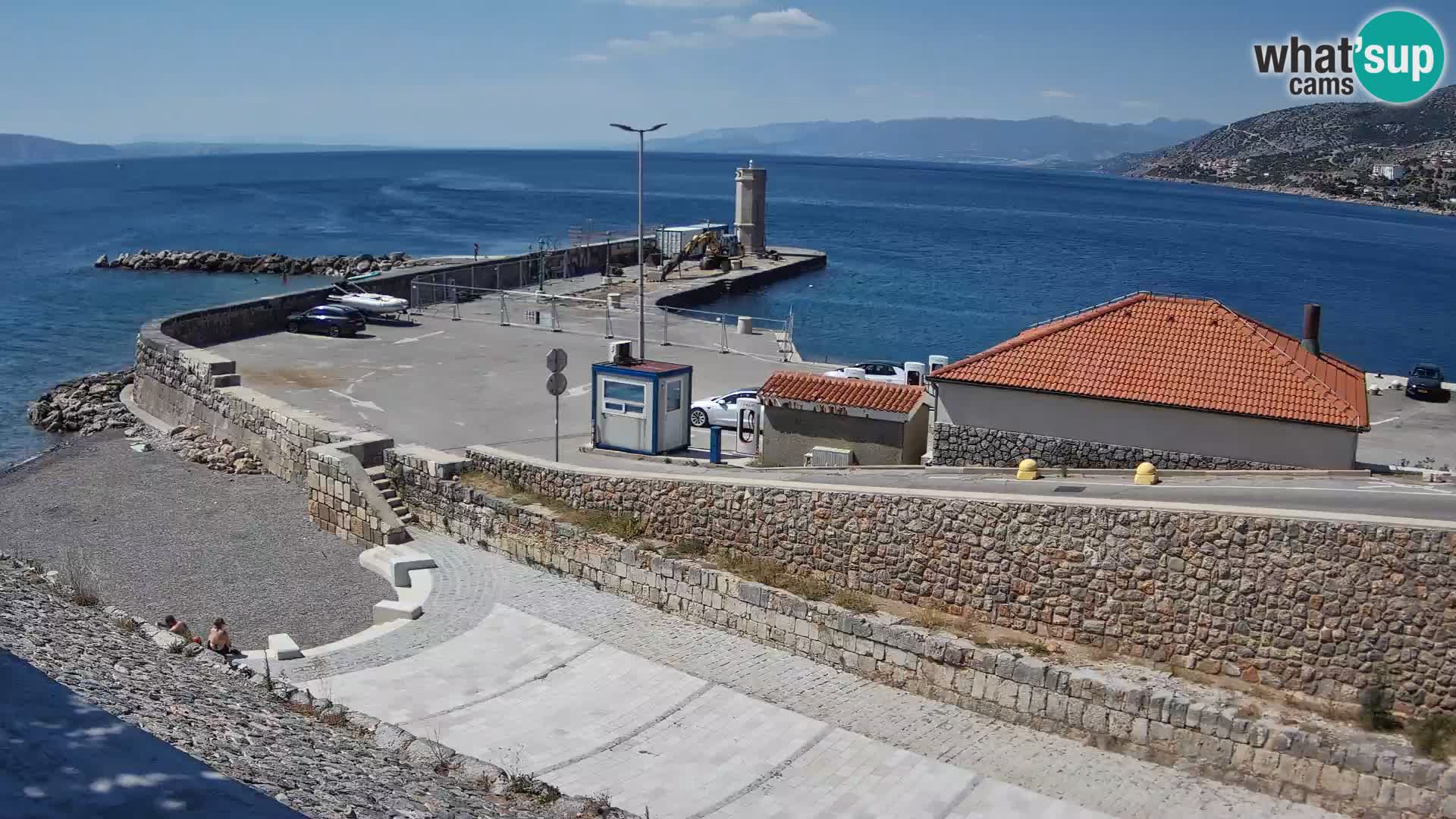 Senj Harbour Webcam – Breakwater & Lighthouse Live View