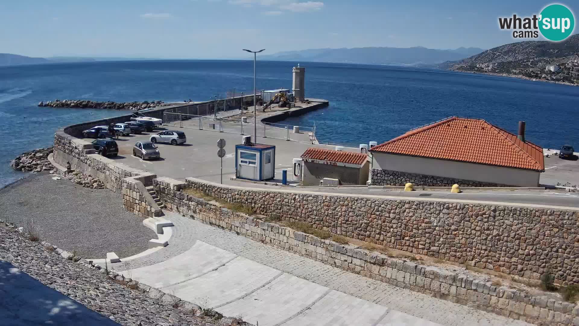 Senj Harbour Webcam – Breakwater & Lighthouse Live View