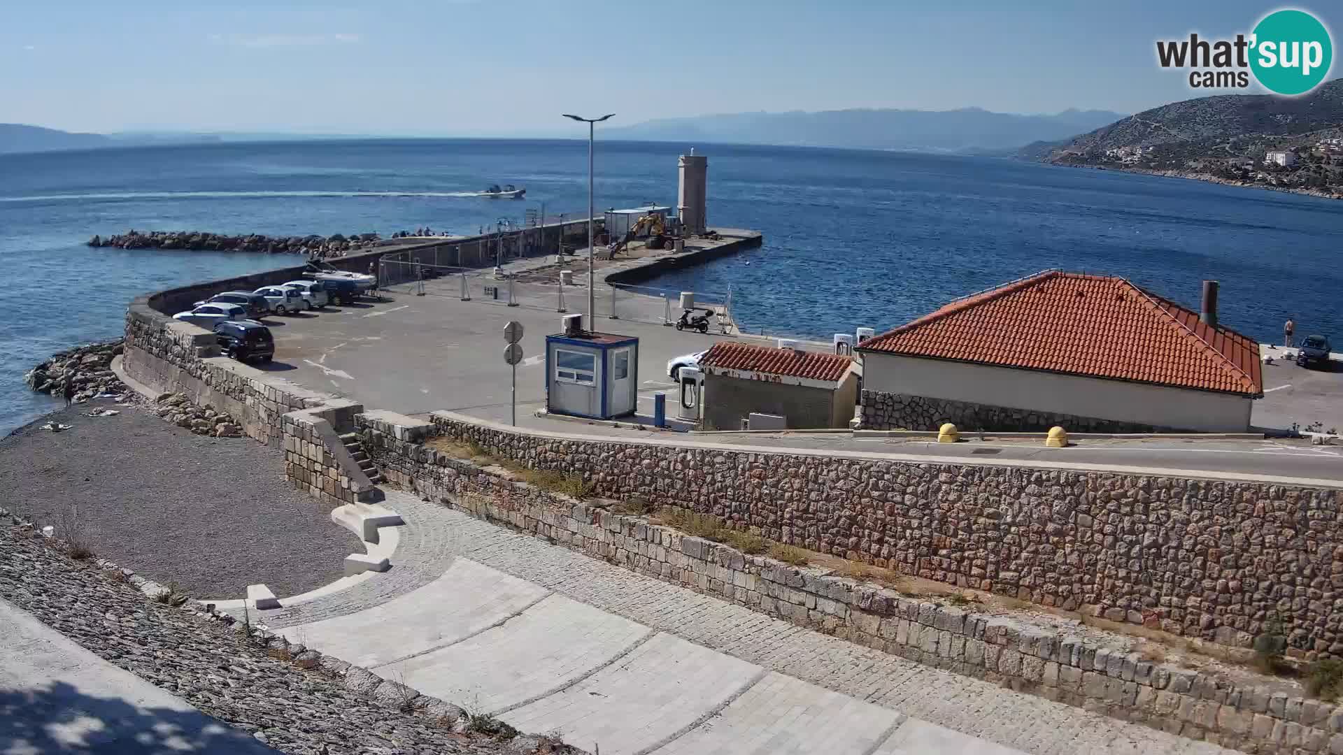 Webcam puerto de Senj – Rompeolas y faro en directo
