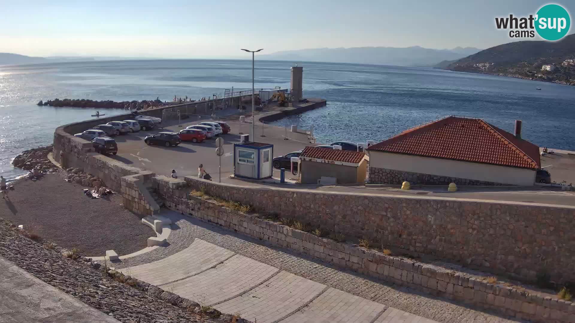 Webcam puerto de Senj – Rompeolas y faro en directo