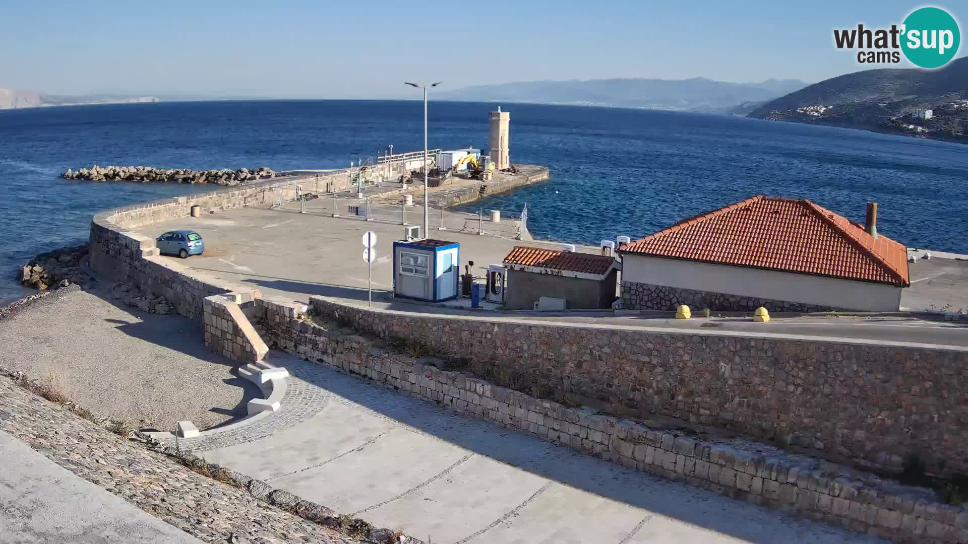 Webcam puerto de Senj – Rompeolas y faro en directo