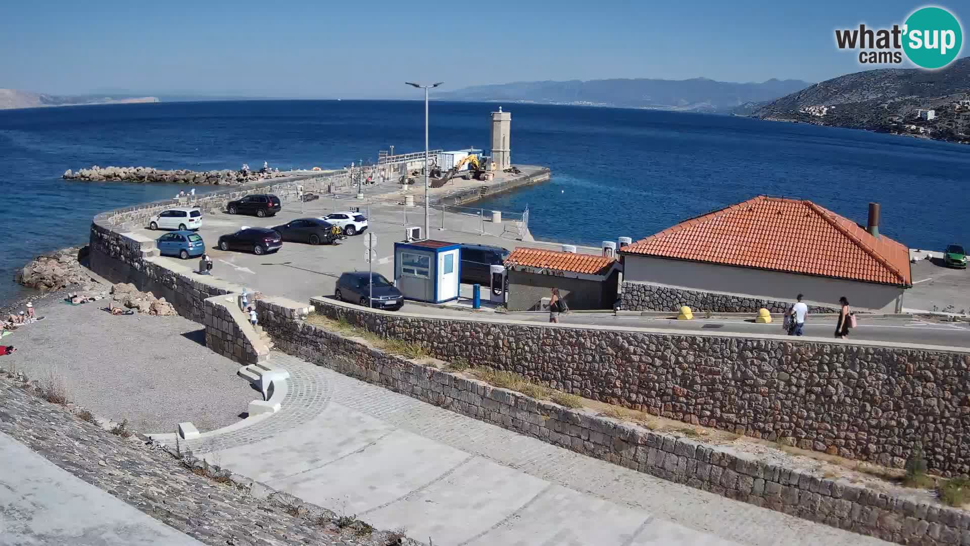 Senj Hafen Webcam – Wellenbrecher & Leuchtturm Liveblick