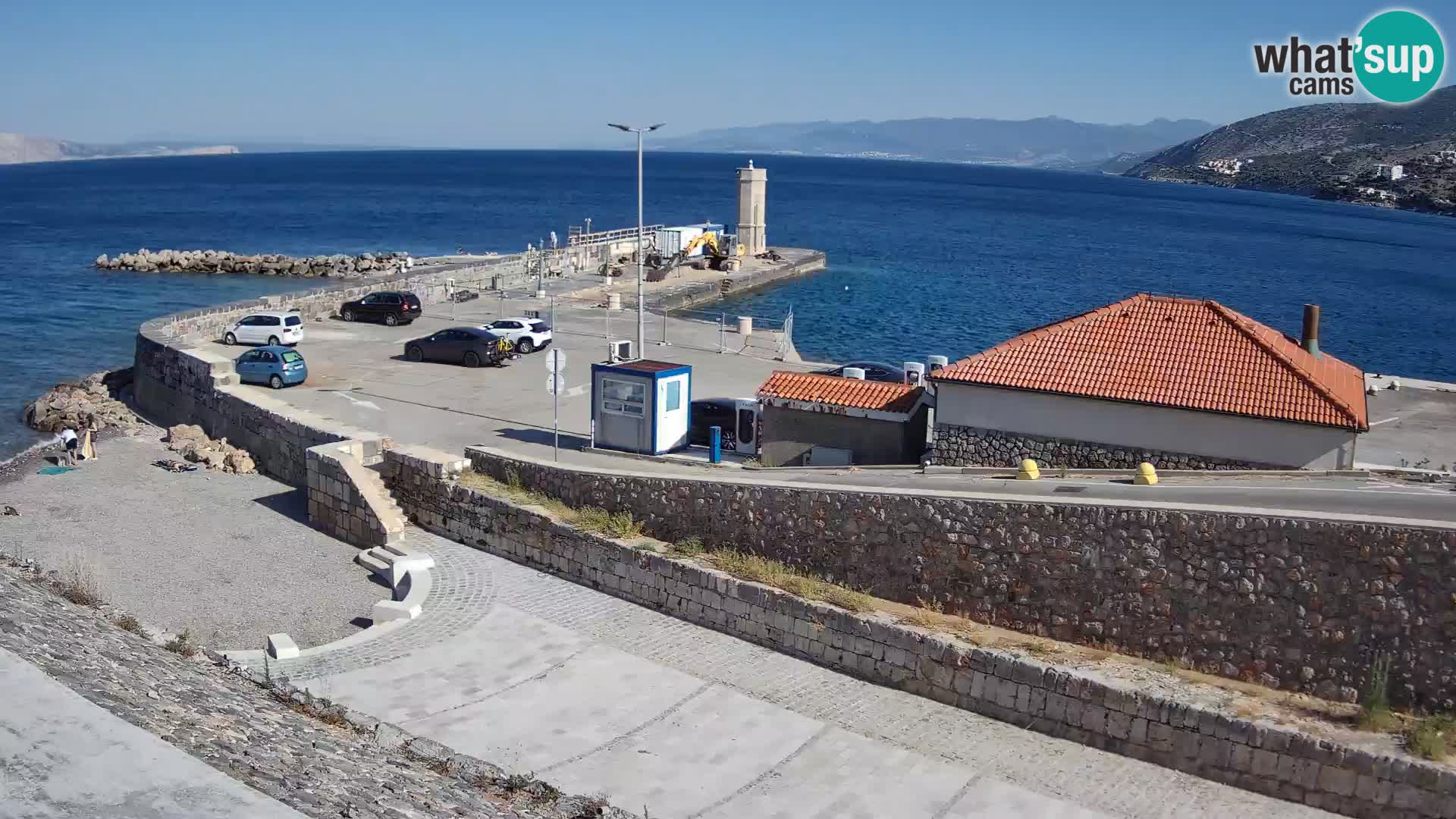 Webcam puerto de Senj – Rompeolas y faro en directo