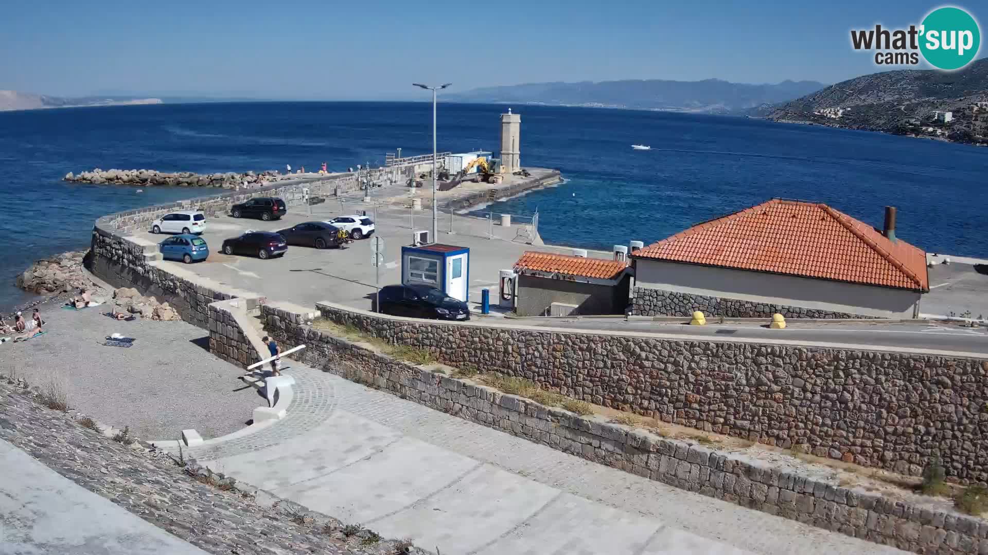 Senj Harbour Webcam – Breakwater & Lighthouse Live View