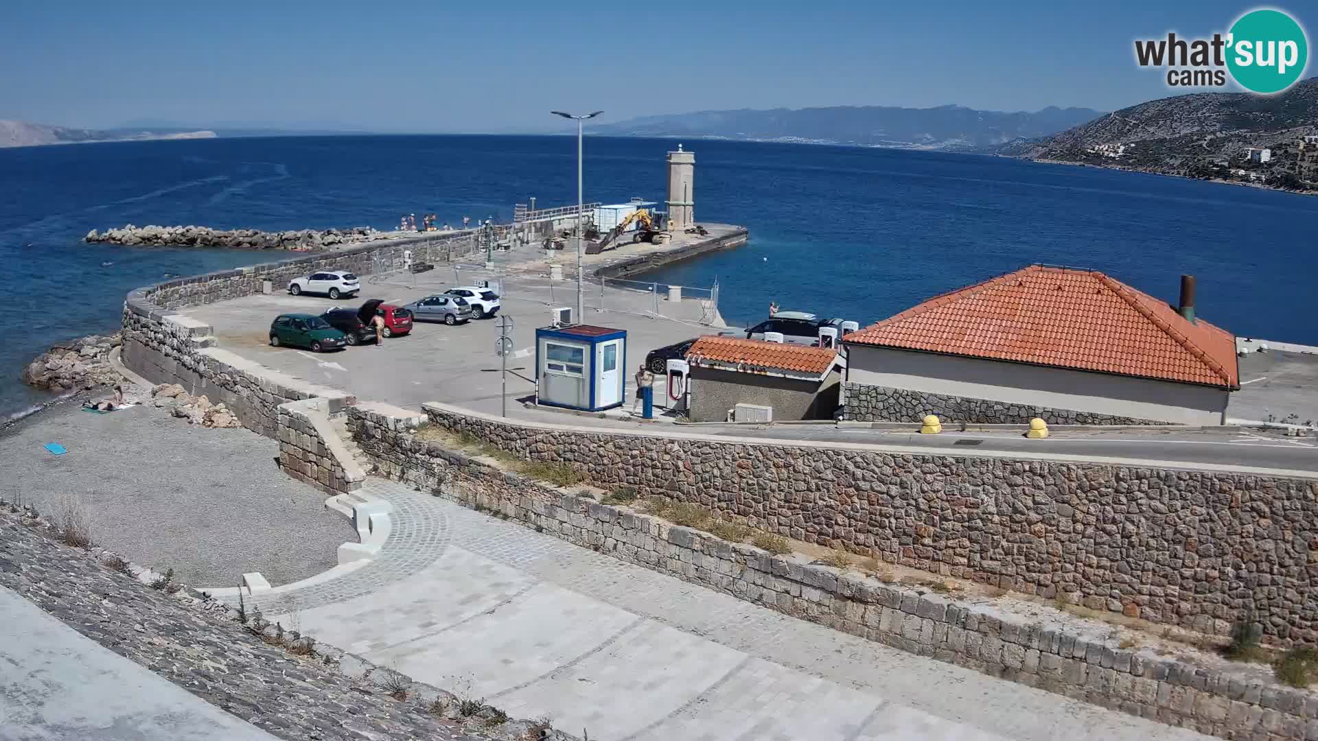 Senj Harbour Webcam – Breakwater & Lighthouse Live View