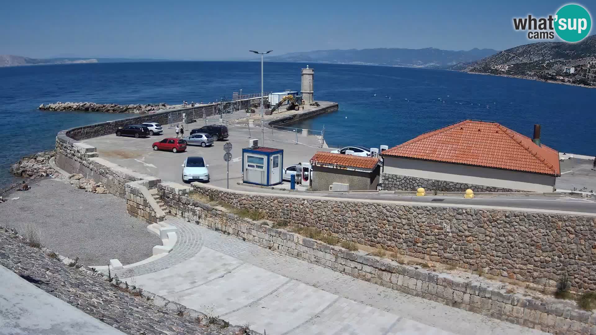 Senj Harbour Webcam – Breakwater & Lighthouse Live View