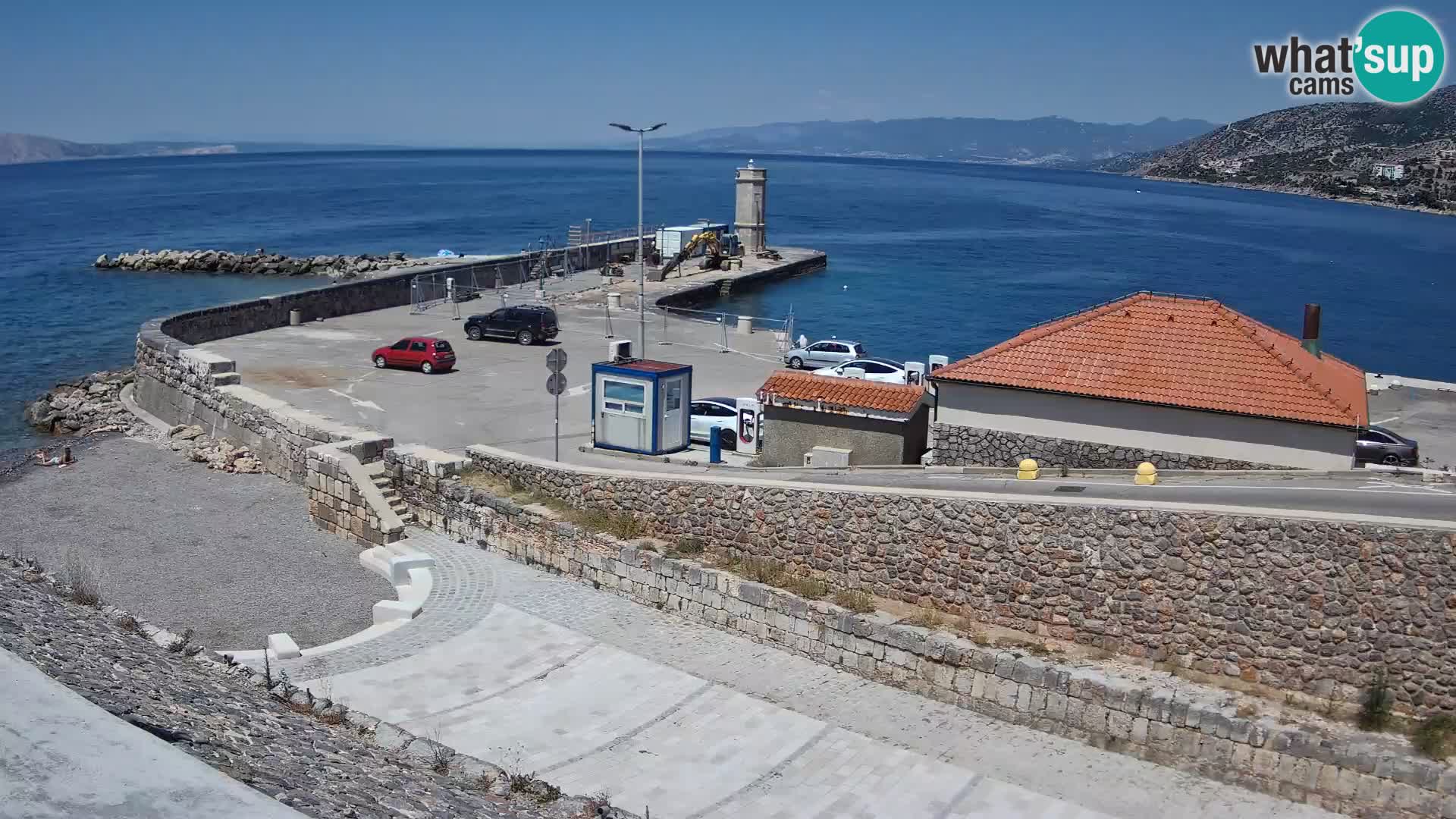 Webcam puerto de Senj – Rompeolas y faro en directo