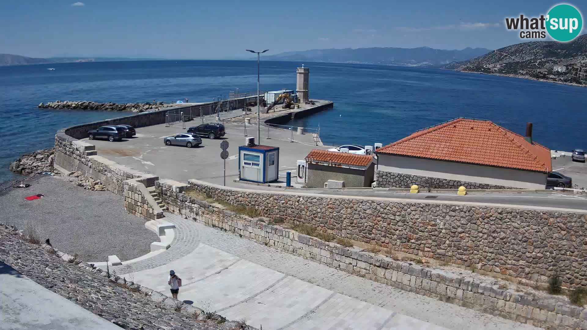 Senj Harbour Webcam – Breakwater & Lighthouse Live View