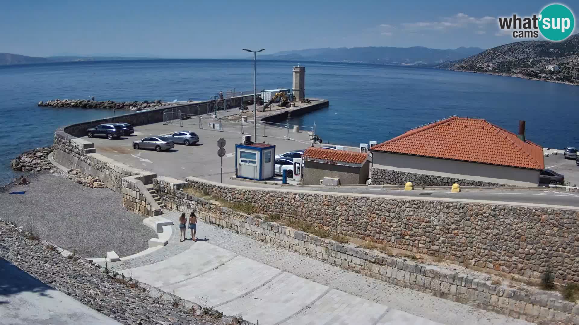 Webcam puerto de Senj – Rompeolas y faro en directo