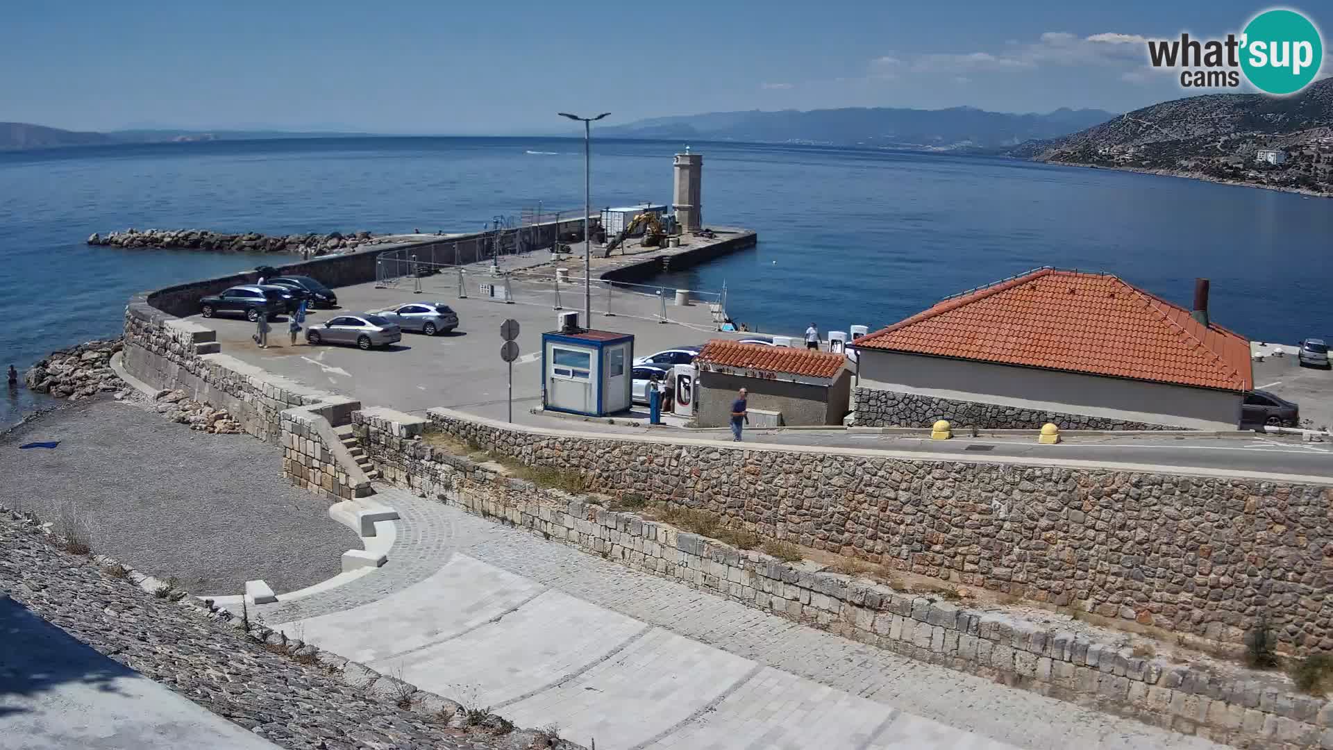 Senj Harbour Webcam – Breakwater & Lighthouse Live View