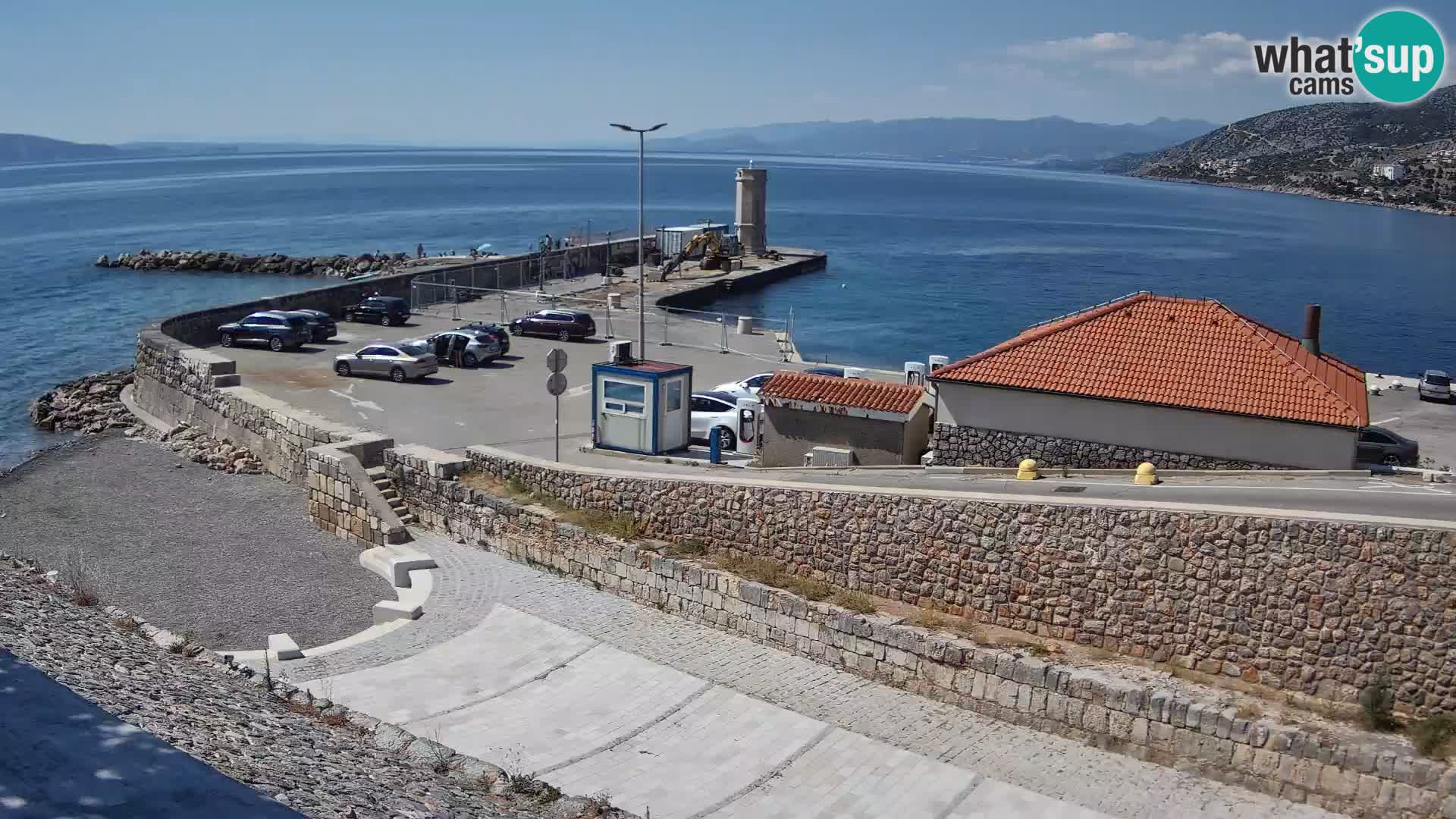 Senj Harbour Webcam – Breakwater & Lighthouse Live View