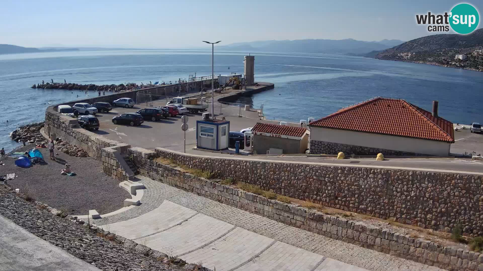 Senj Harbour Webcam – Breakwater & Lighthouse Live View