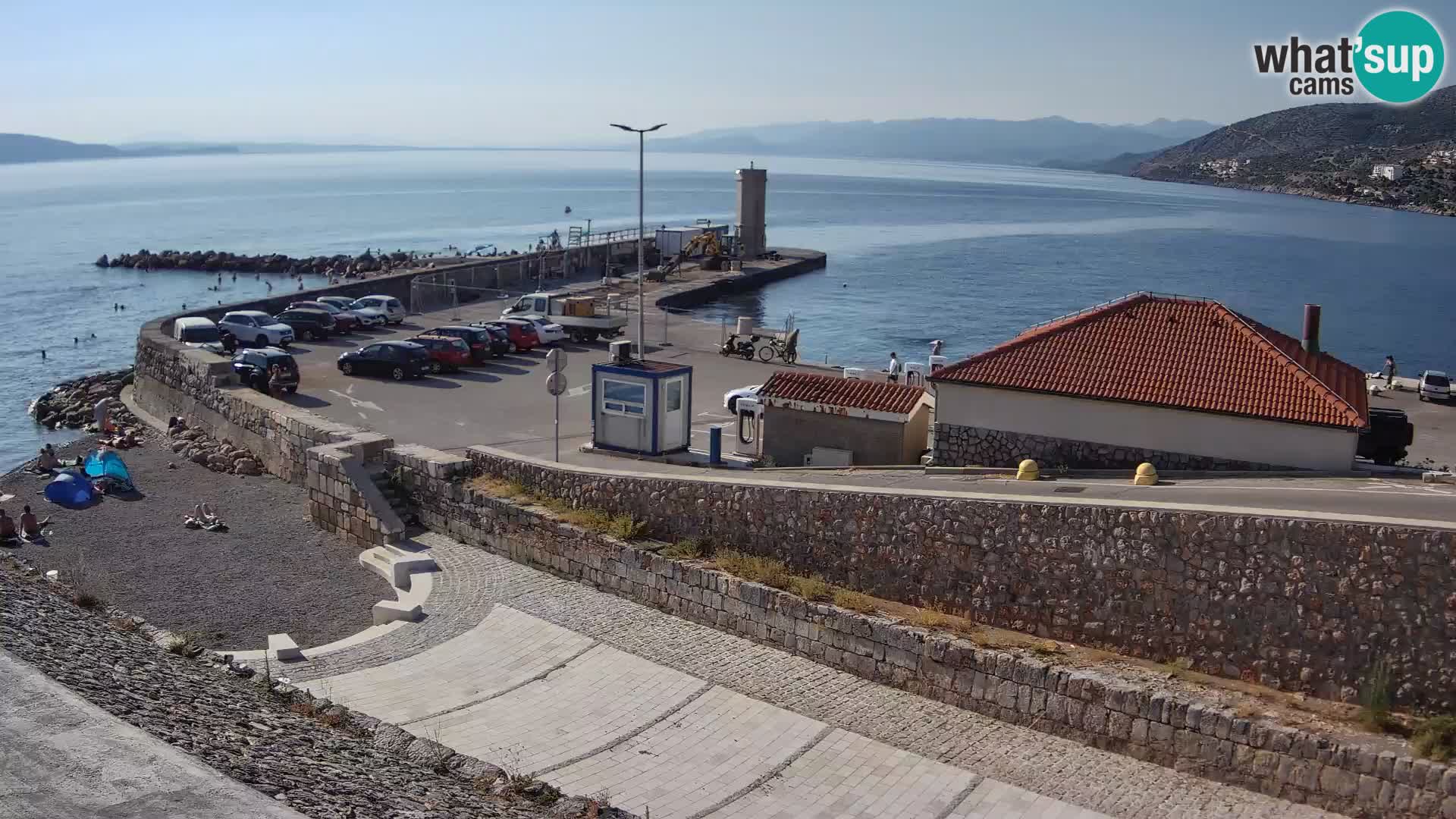 Senj Harbour Webcam – Breakwater & Lighthouse Live View