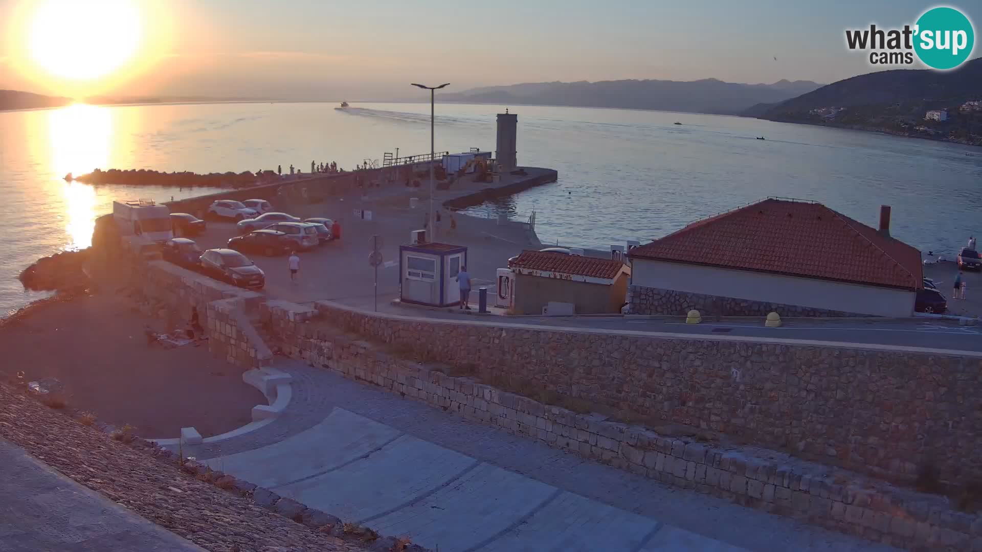 Senj Harbour Webcam – Breakwater & Lighthouse Live View