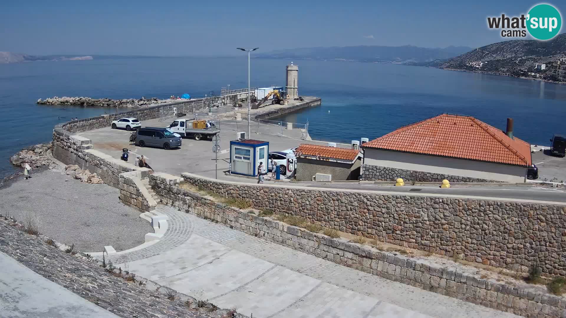 Senj Hafen Webcam – Wellenbrecher & Leuchtturm Liveblick