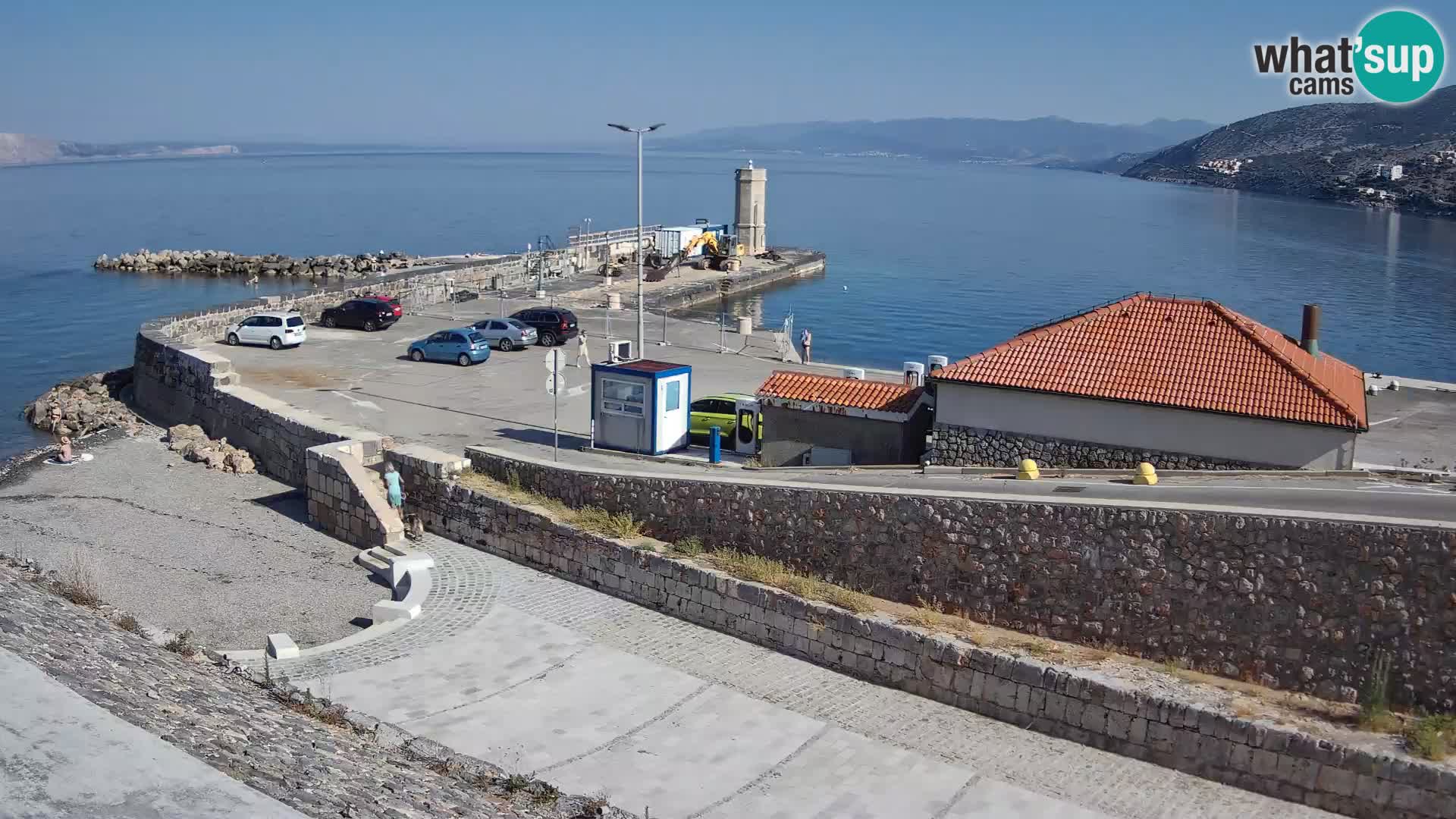 Senj Hafen Webcam – Wellenbrecher & Leuchtturm Liveblick