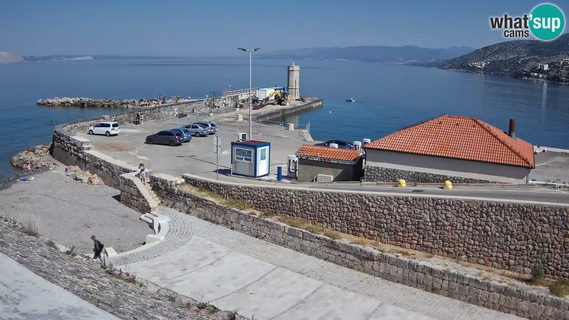 Senj Hafen Webcam – Wellenbrecher & Leuchtturm Liveblick