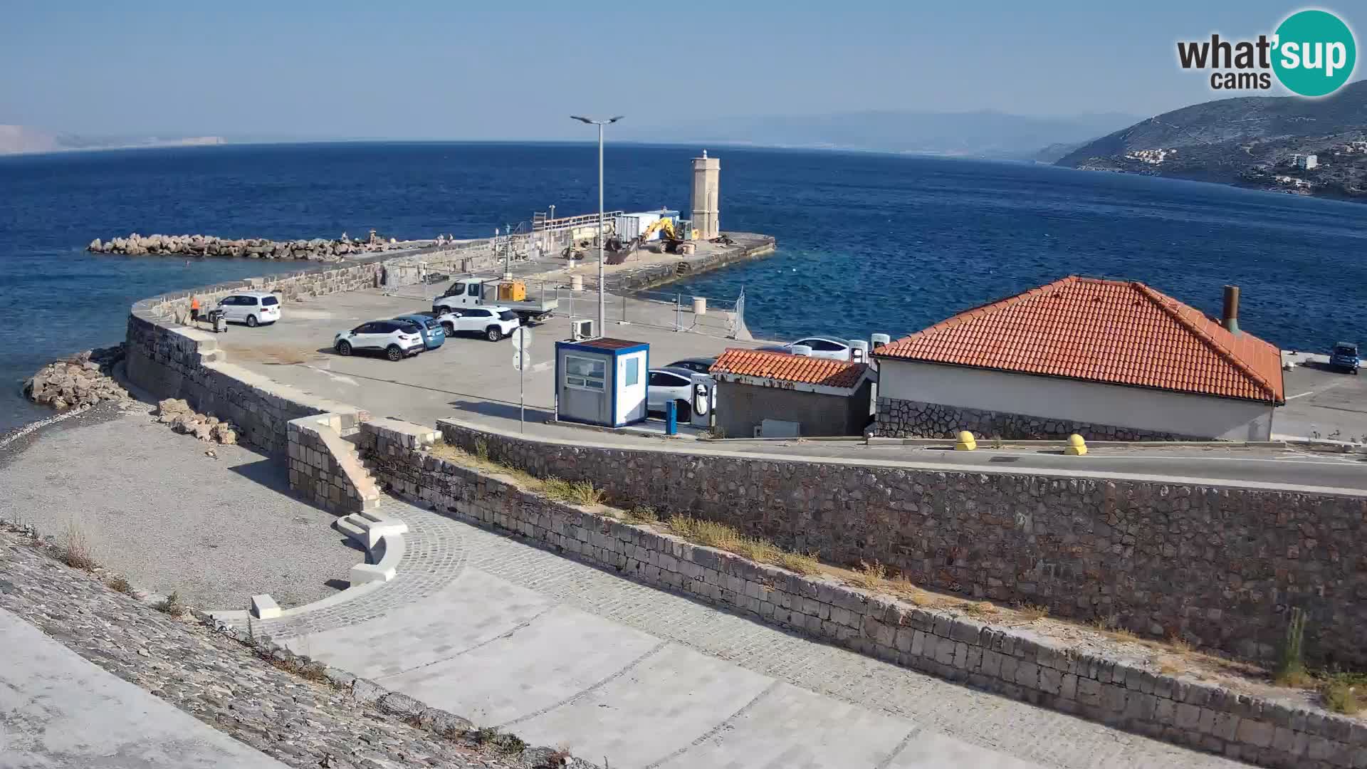 Senj Hafen Webcam – Wellenbrecher & Leuchtturm Liveblick