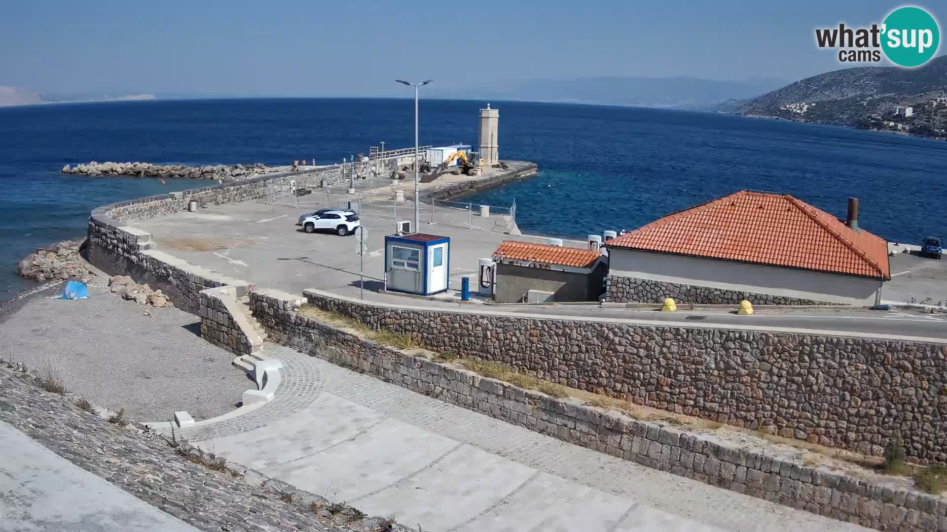 Webcam puerto de Senj – Rompeolas y faro en directo